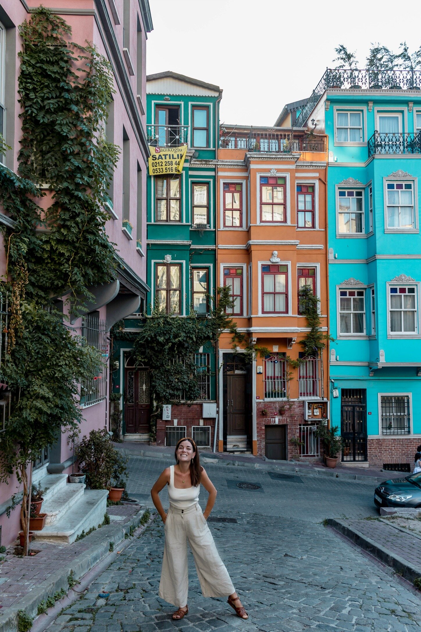 colourful buildings in Istanbul, Turkey