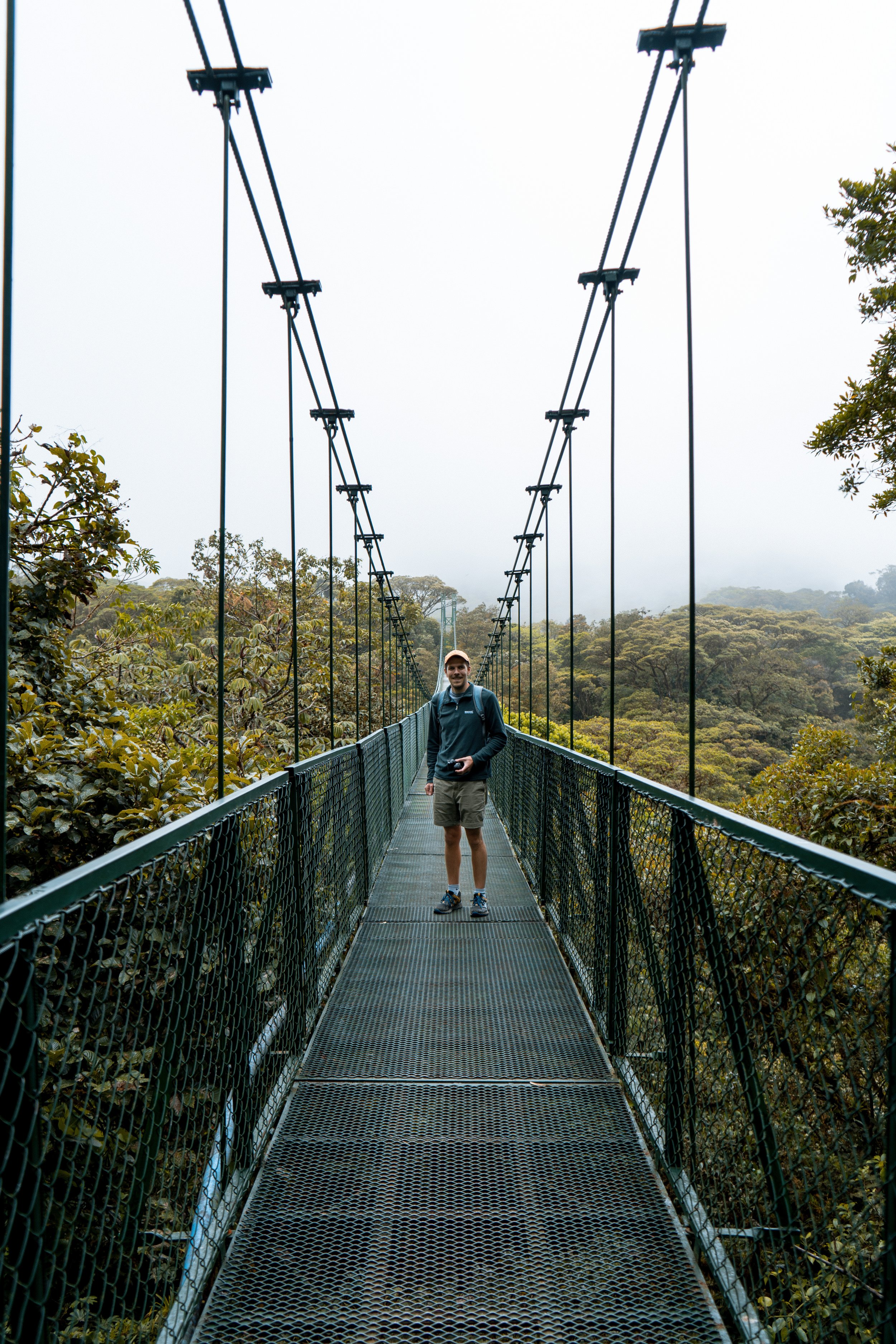 cloud forest bridges in Monteverde, Costa Rica