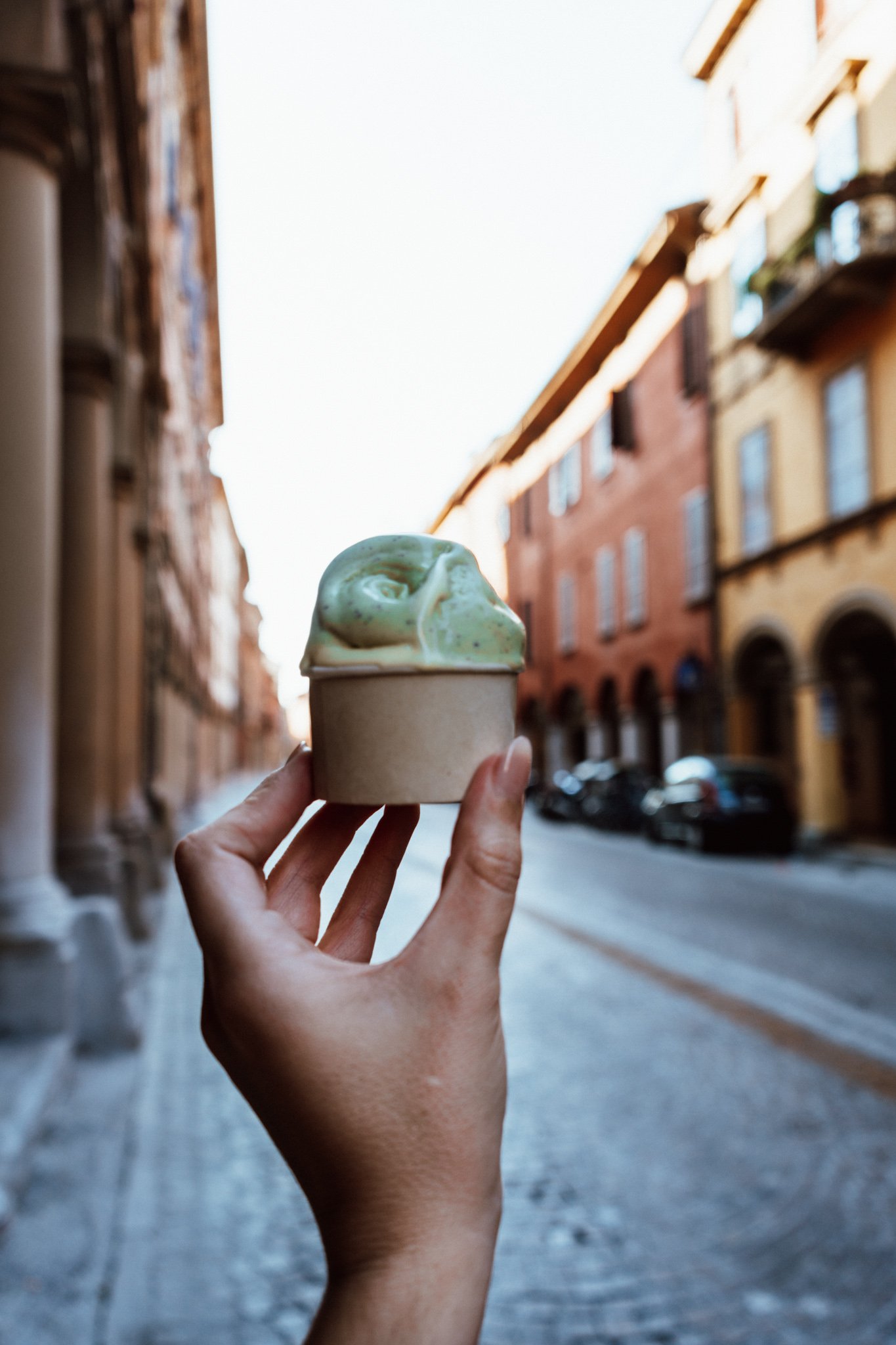 where to find gelato in Bologna, Italy