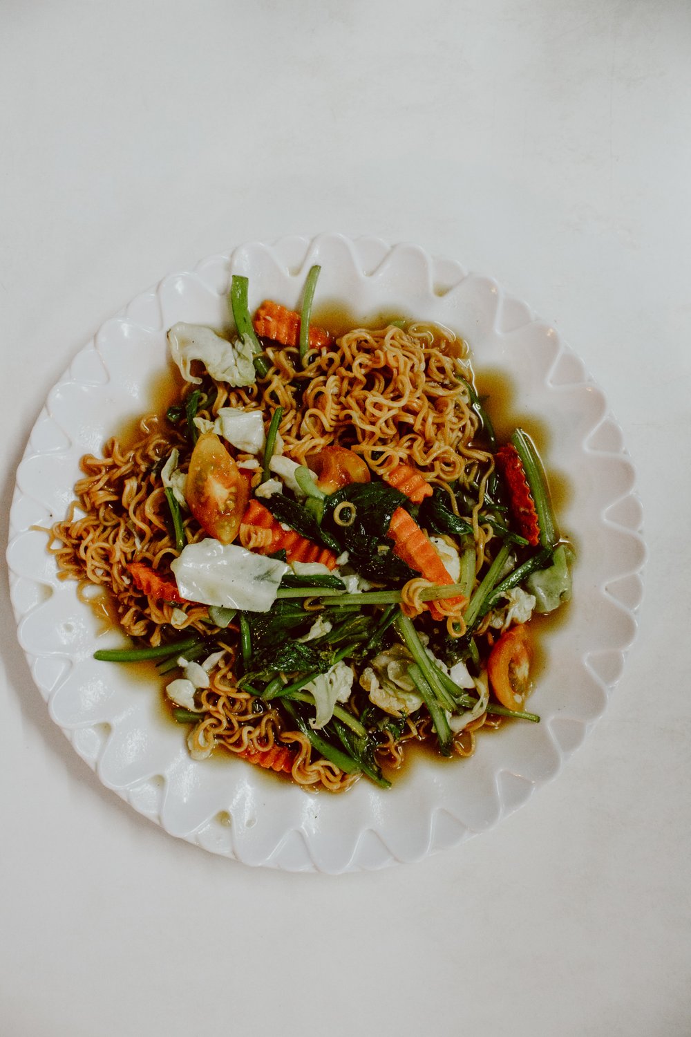 fried noodles, Luang Prabang, Laos