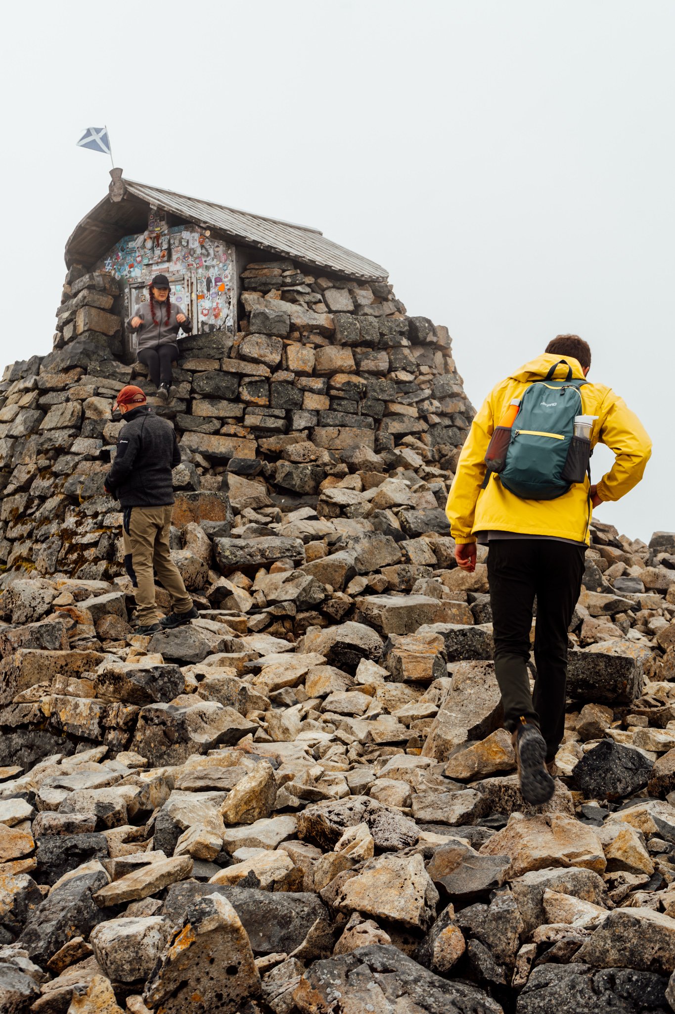 Luke making his way to the top of Ben Nevis