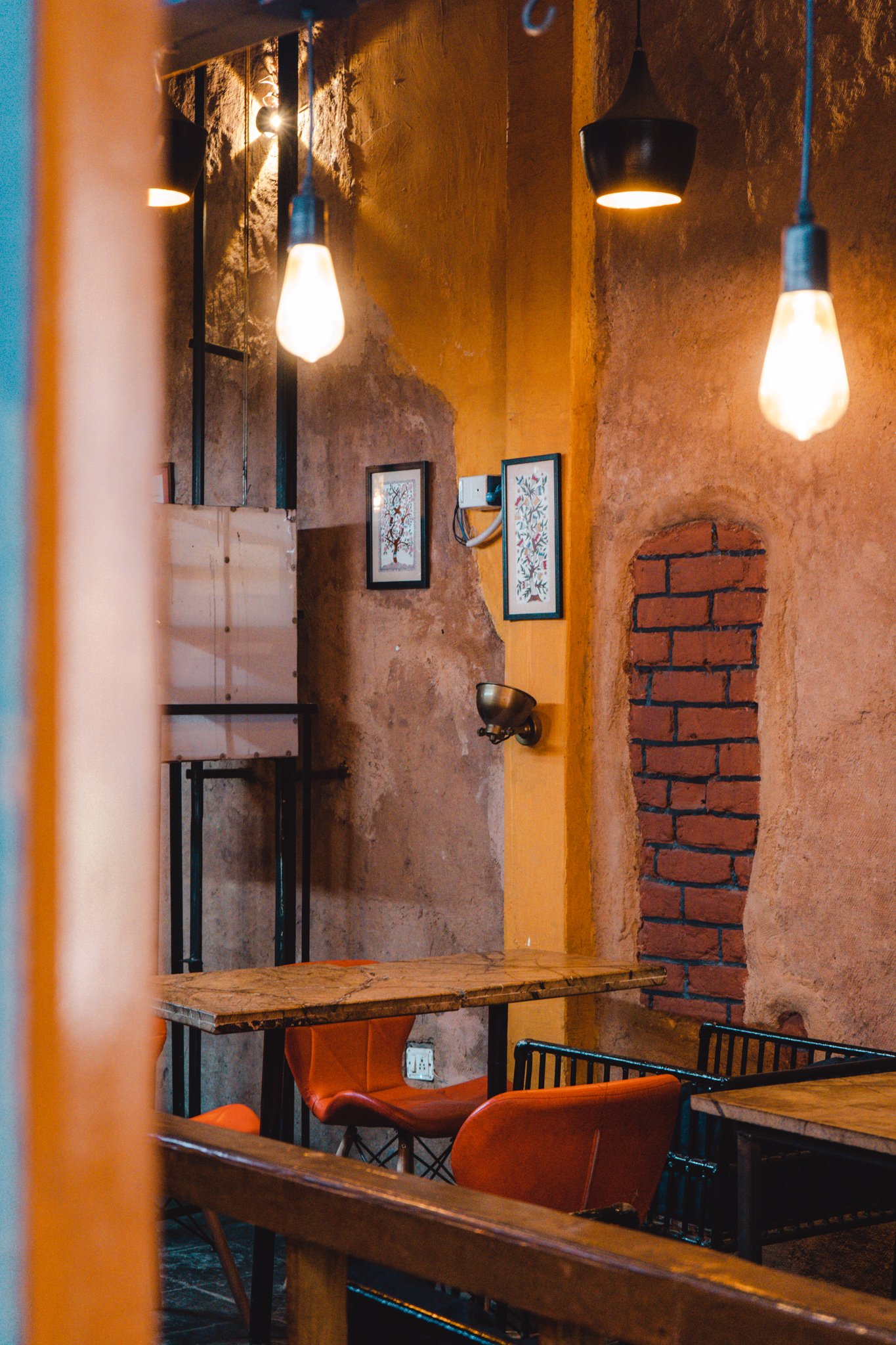 restaurant interior in Varanasi