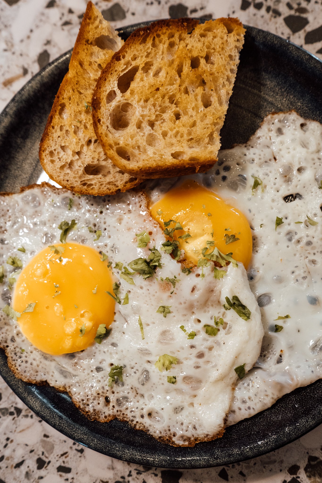 eggs and toast, Kuala Lumpur, Malaysia