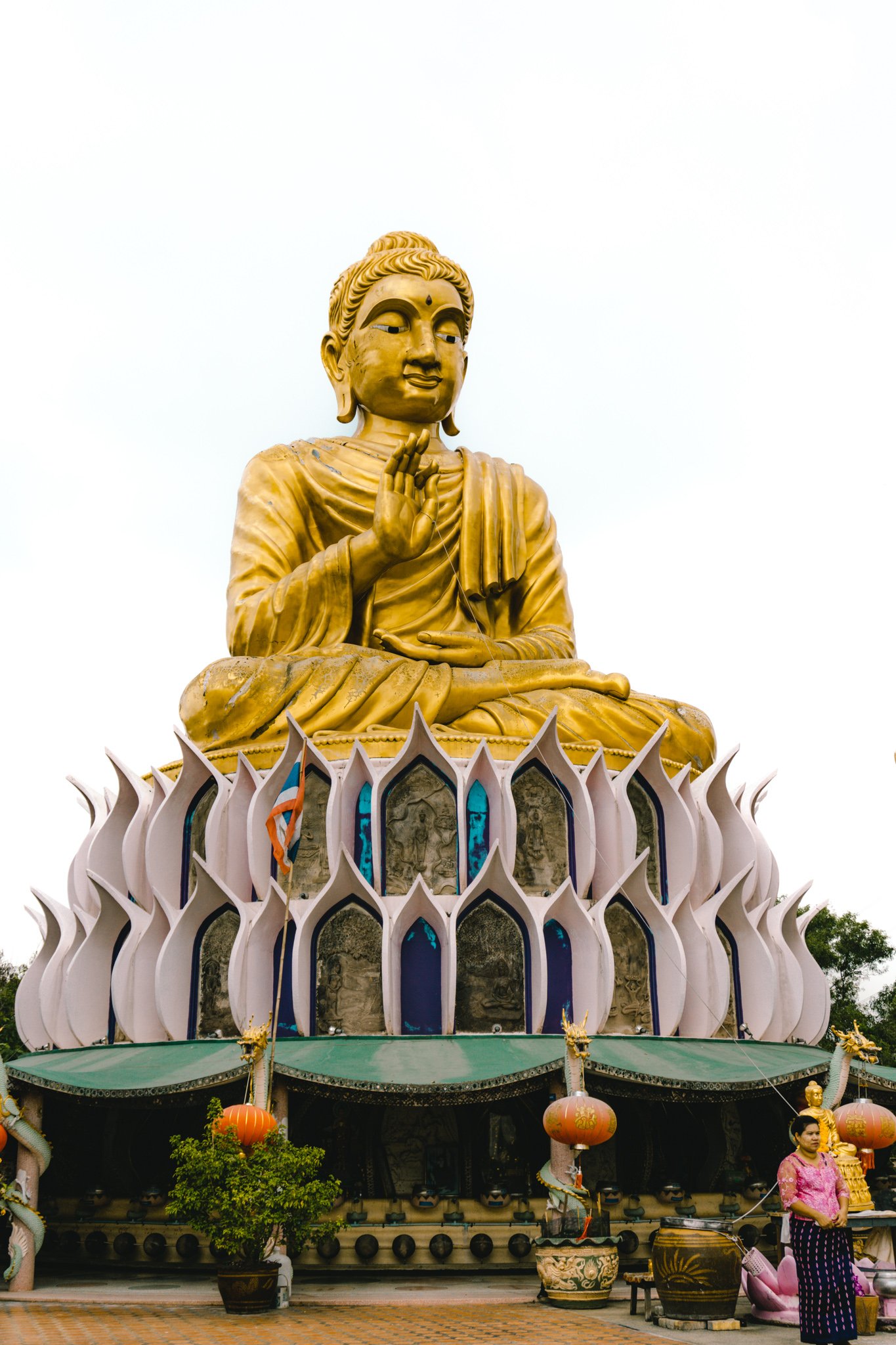 Big Buddha statue at Wat Samphran