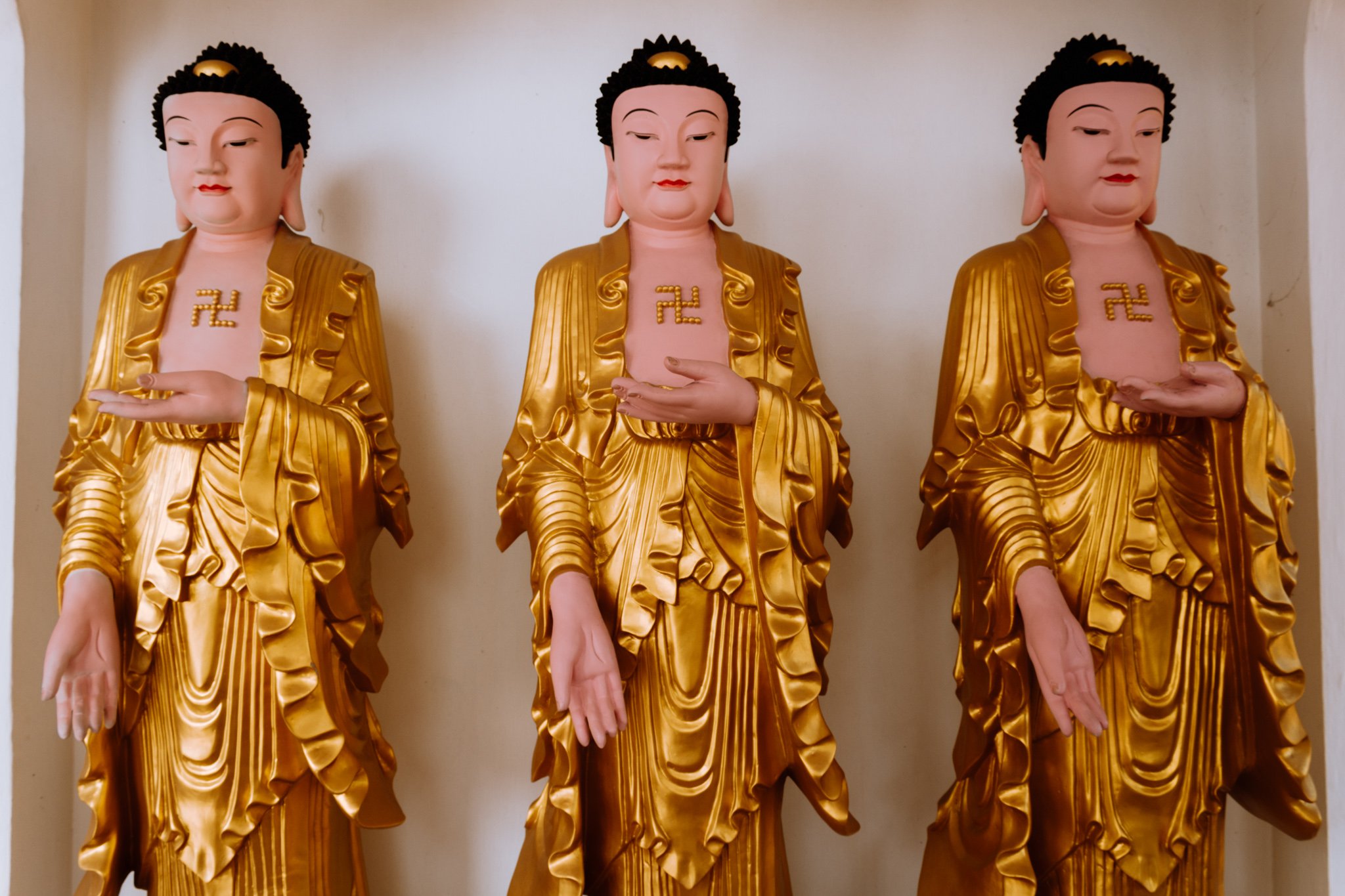 Buddha statues at Kek Lok Si Temple in Penang, Malaysia
