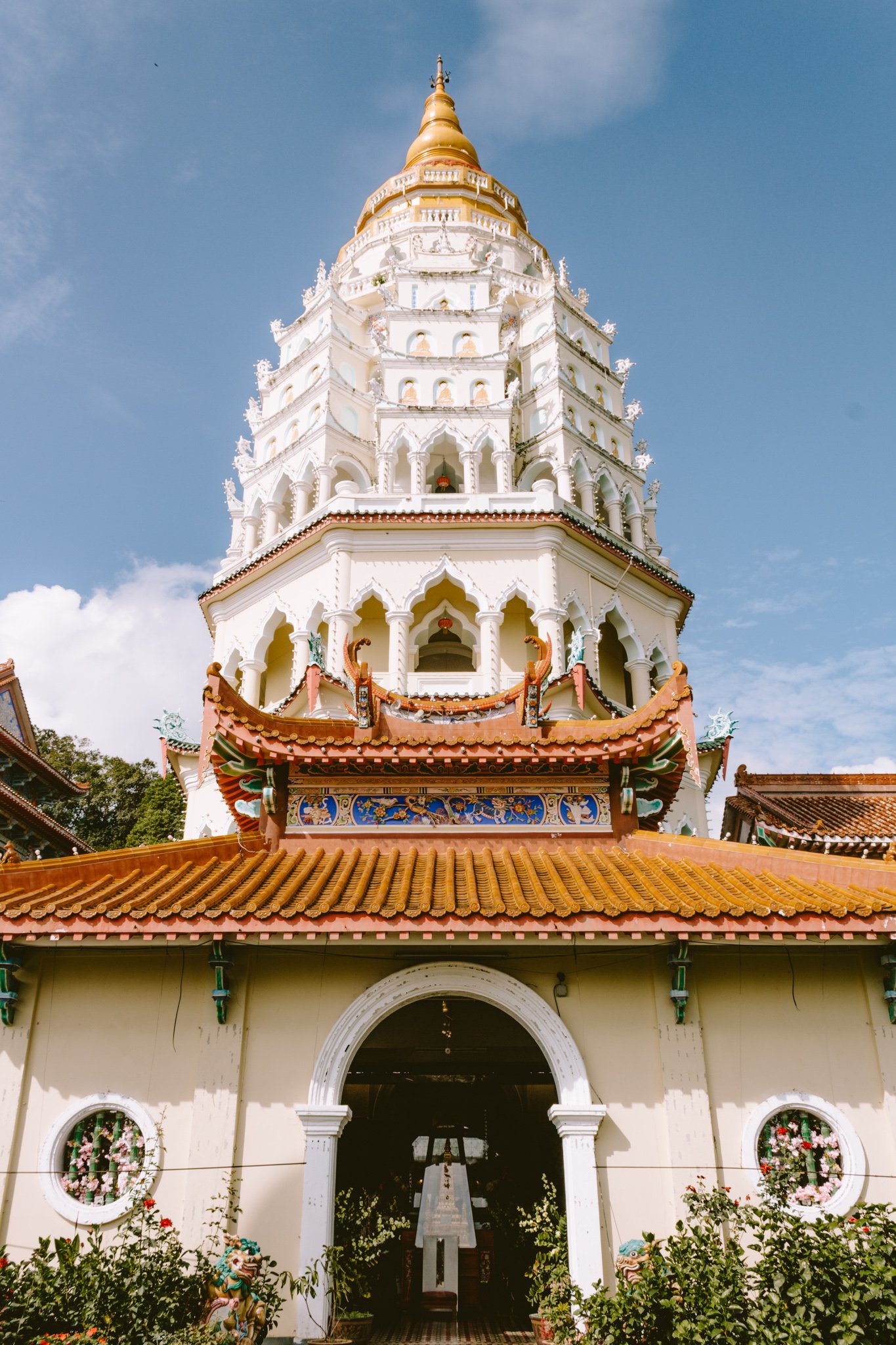 temple entrance at Kek Lok Si Temple in Penang, Malaysia