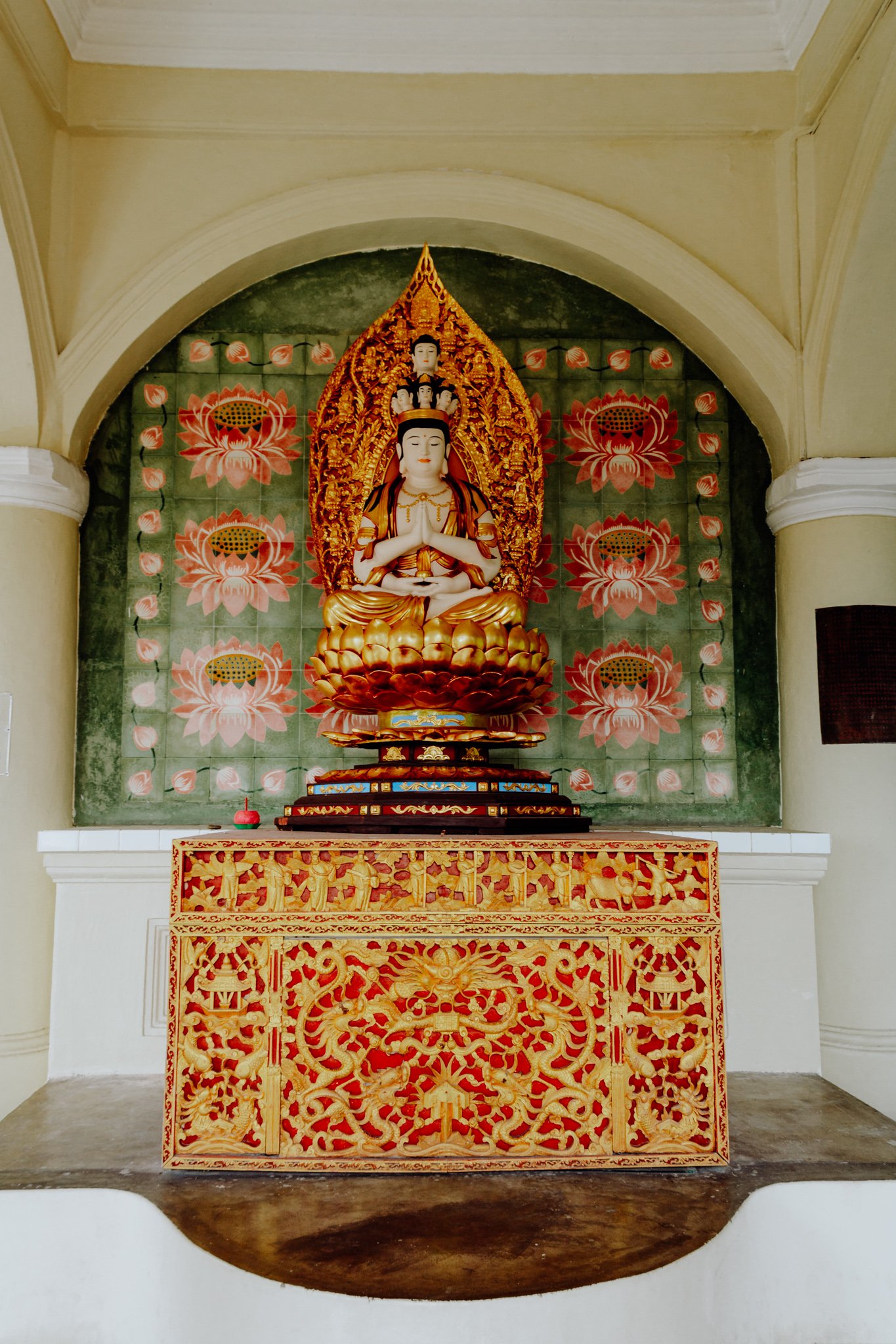 a Buddha statue Kek Lok Si Temple in Penang, Malaysia