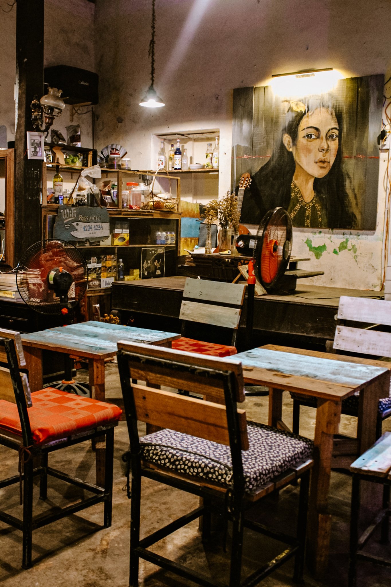 cafe interior in Hoi An, Vietnam