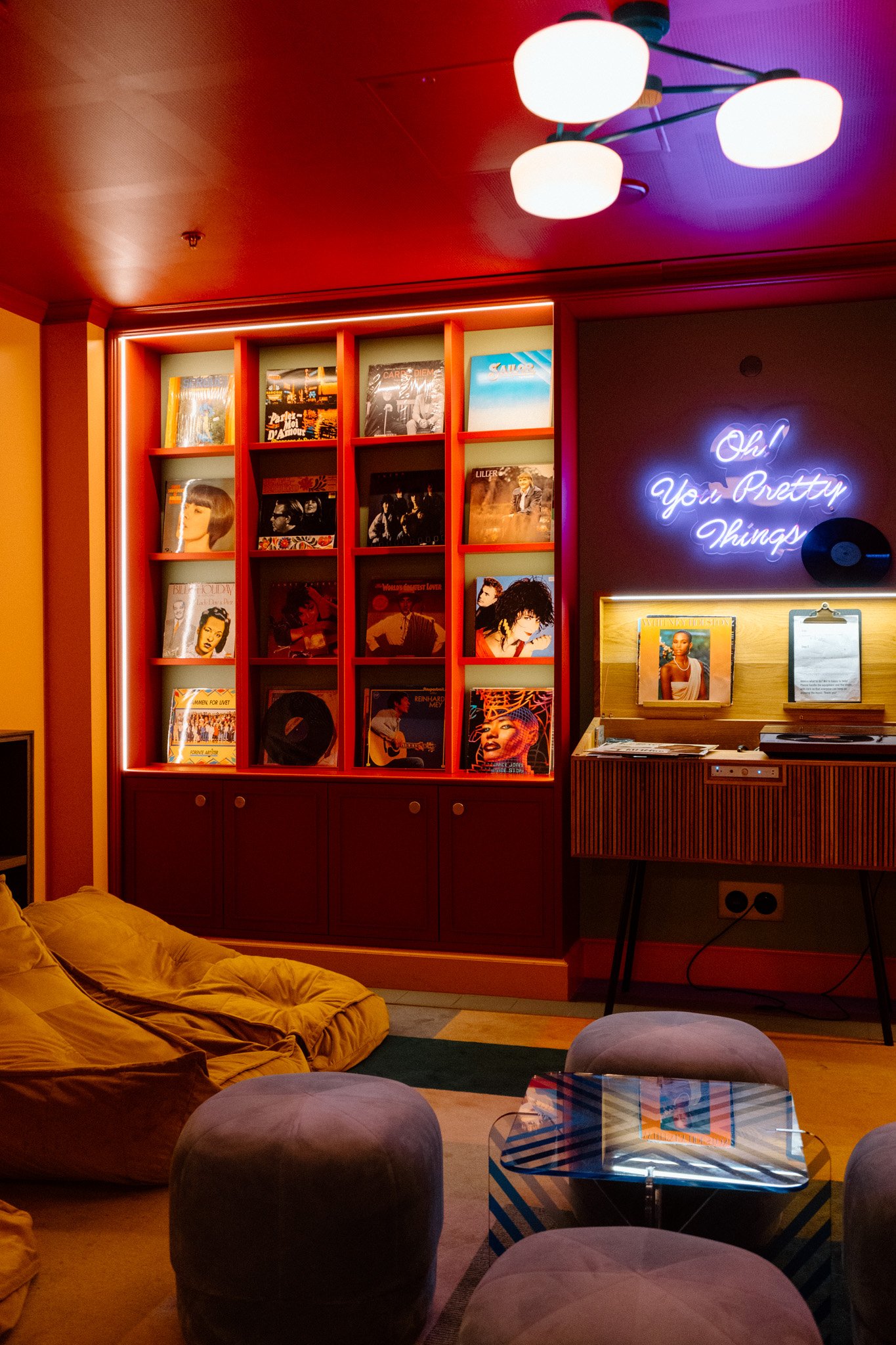 Vinyl Record Room in 25hours Hotel 