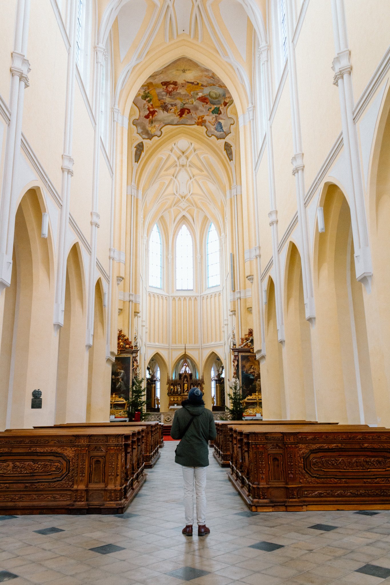 Luke in gothic church in Kutna Hora