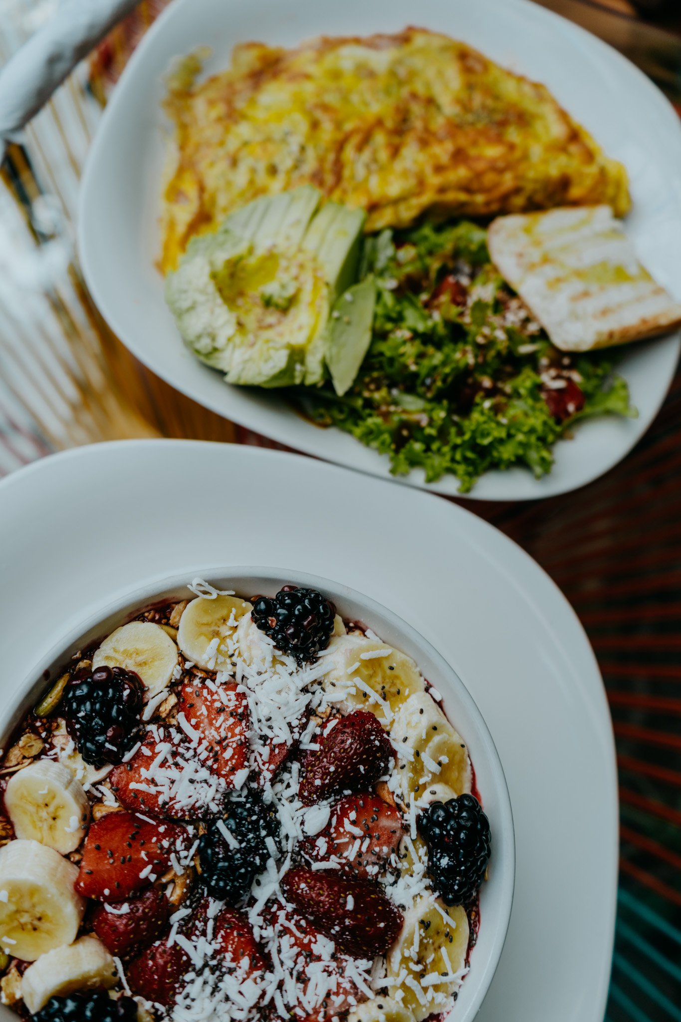 delicious vegetarian breakfast in Lake Atitlan