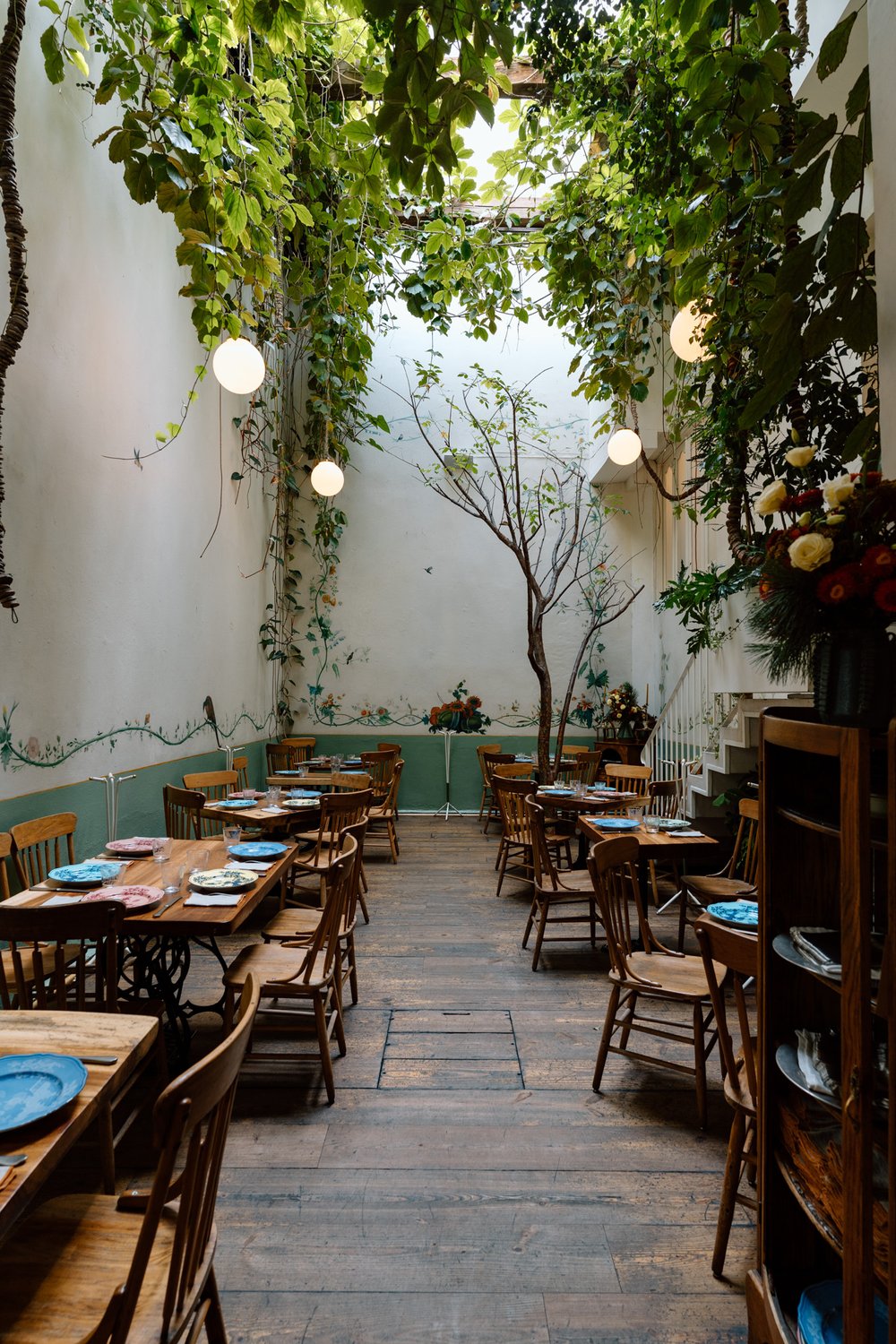 inside Restaurante Rosetta in Mexico City