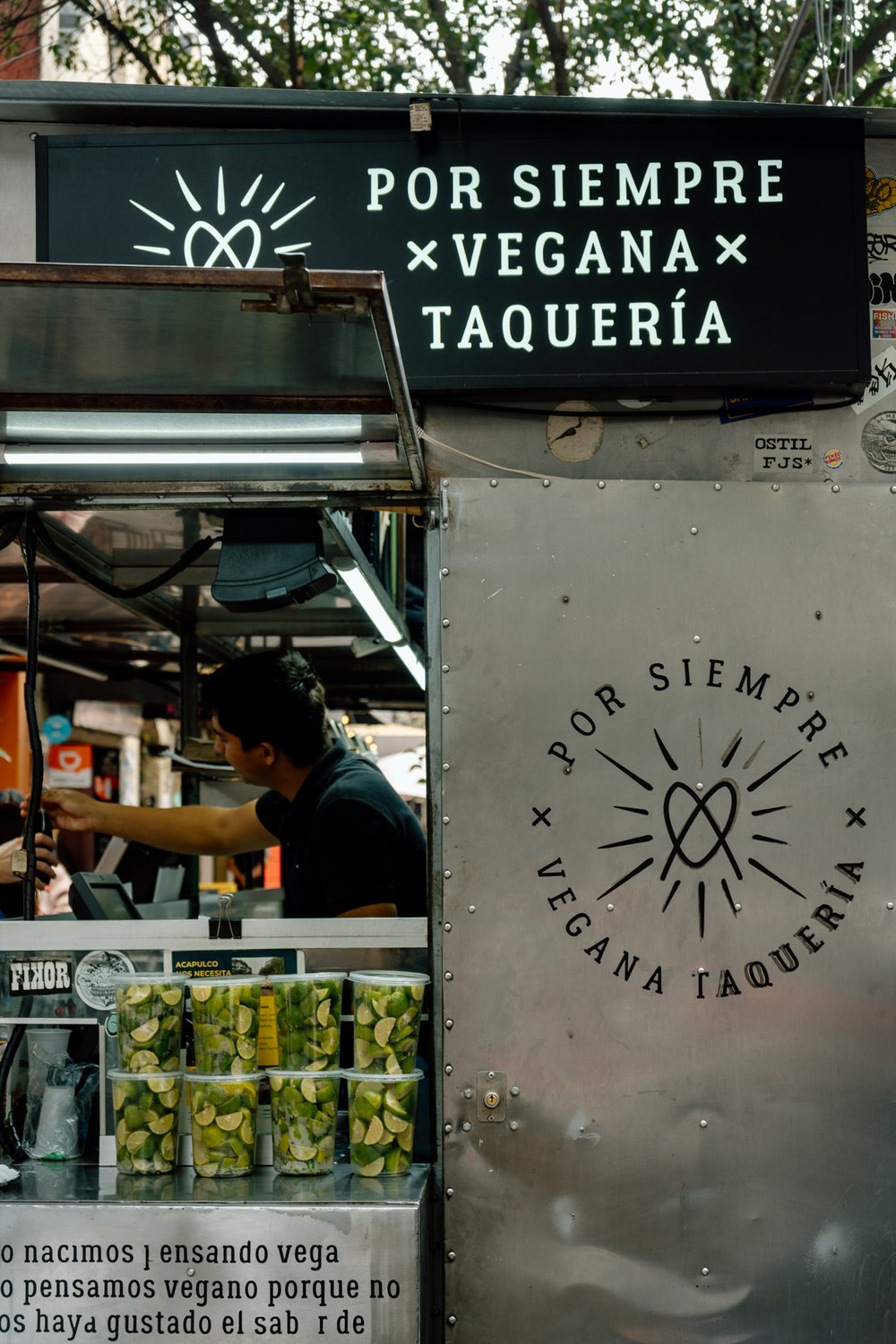 vegan taqueria at Por Siempre in Mexico City