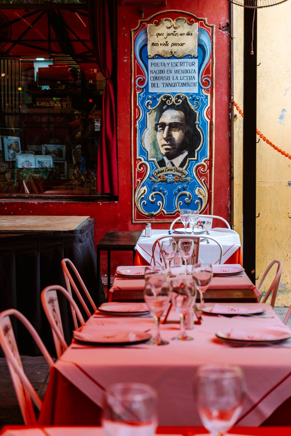 restaurant in colorful La Boca