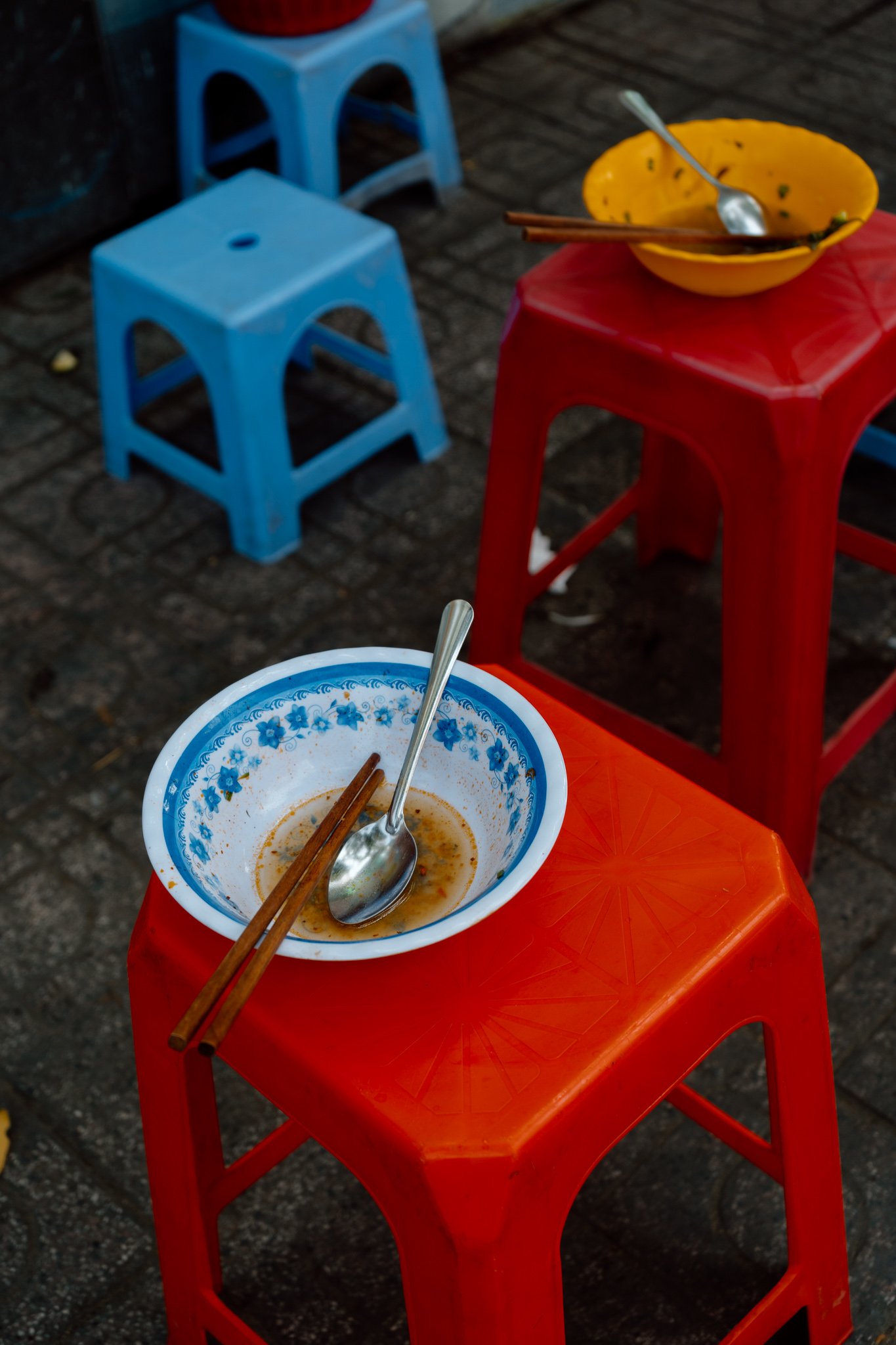 street food in Saigon, Vietnam