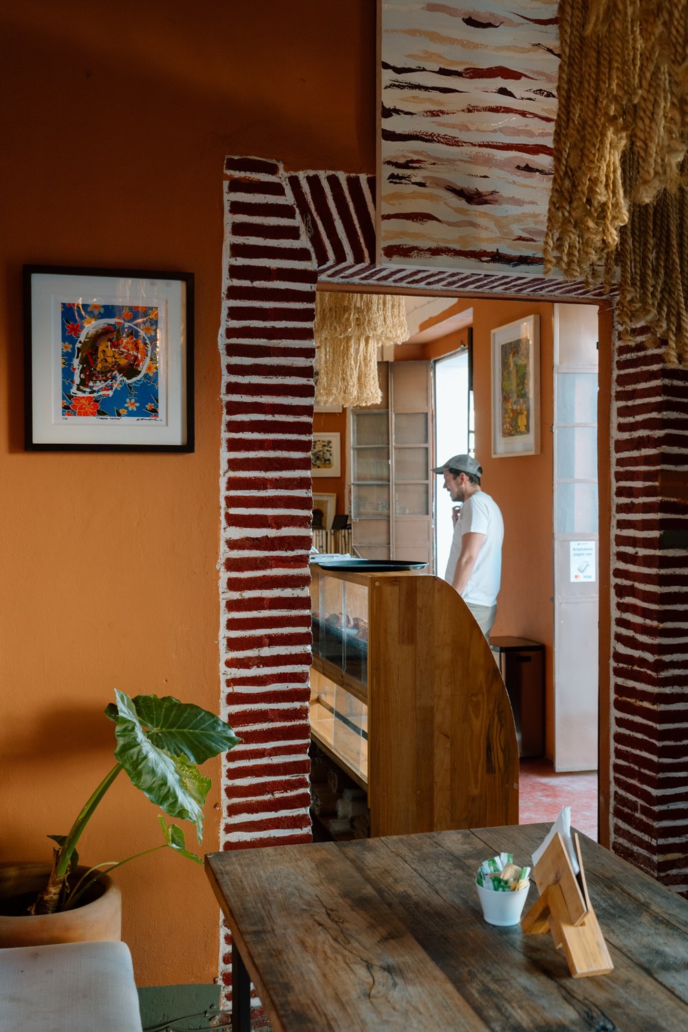 aesthetic cafe in Oaxaca
