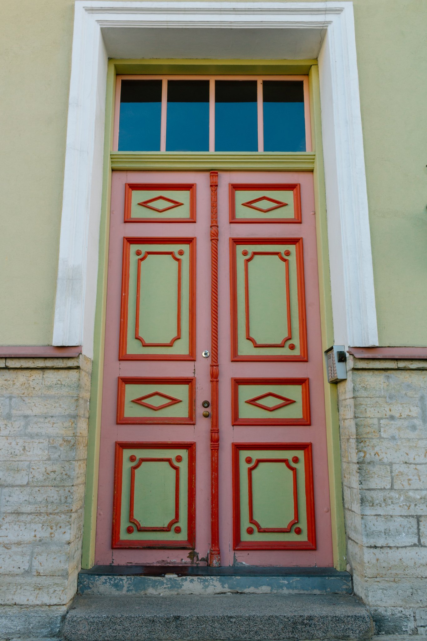 colorful door frames of Tallinn