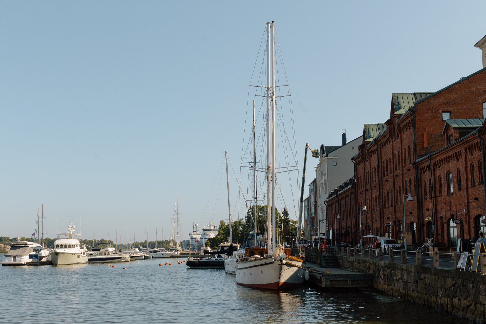 the harbor in Helsinki