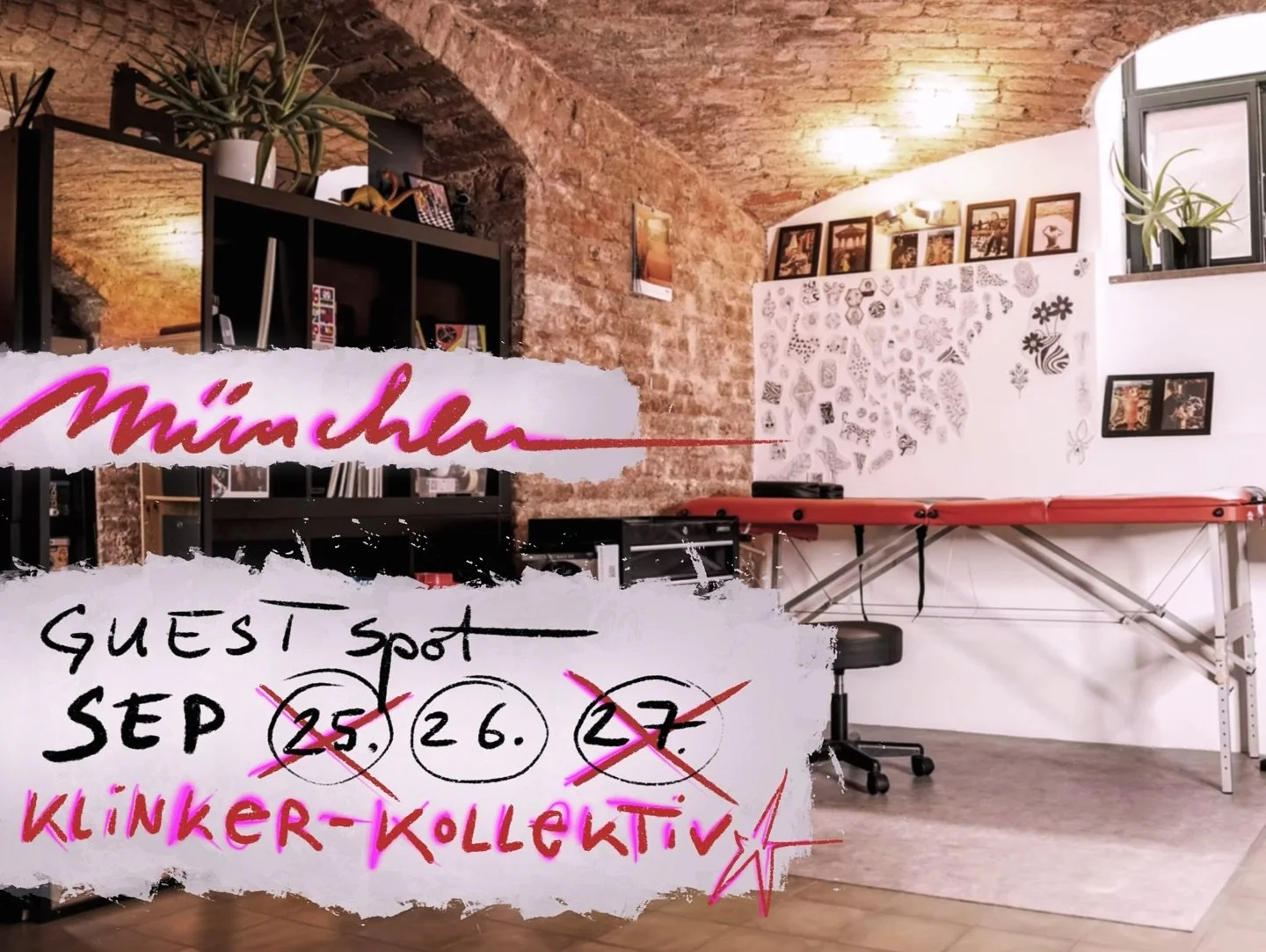 MUNIQUE! I will do a guestspot at the wonderful @klinker_kollektiv 🤩💥Last free slot at sep 26th!!🔥Check out my flashes👉 or send me your ideas! 
.
#spiegelblatt #klinkerkollektiv #m&uuml;nchenguestartist #m&uuml;nchentattoo #tattoom&uuml;nchen #mu