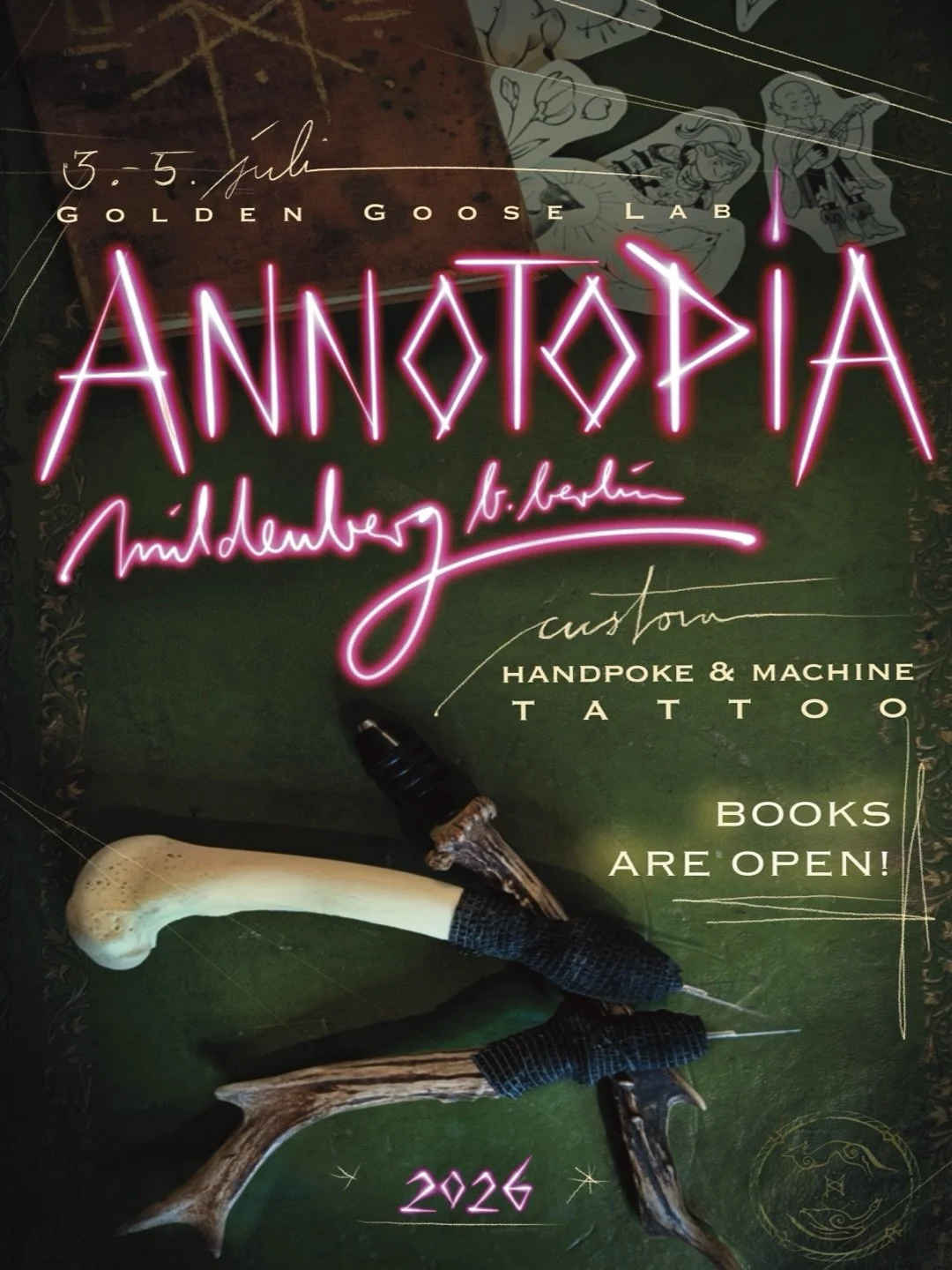 EIN NEUES ABENTEUER RUFT! 

Vom 03.&ndash;05. Juli verlassen wir Berlin und schlagen unsere Zelte auf der @official_annotopia in Mildenberg auf! 
Wir sind zum ersten Mal dabei und mega gespannt auf die Atmosph&auml;re und auf EUCH!

Das haben wir im 
