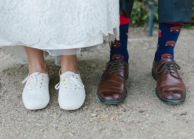 OH GIRL. You have got to wear comfortable shoes for your wedding! If not all day at least for your reception!! @keds has the cutest @katespadeny shoes that are perfect for you (think polka dots or glitter with ribbon laces)! Then you can wear them on