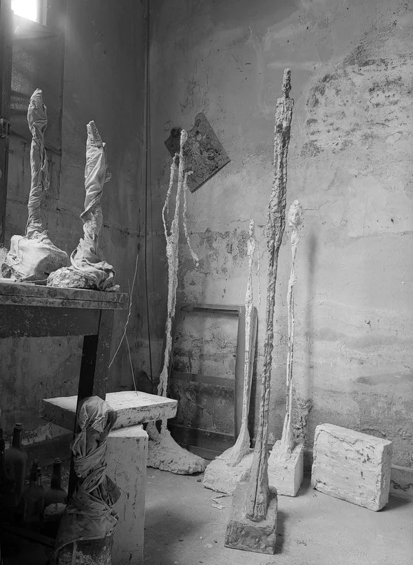 Studio-view with sculptures, ca. 1955Photographs by Ernst Scheidegger © 2017 Stiftung Ernst Scheidegger-Archiv, Zurich