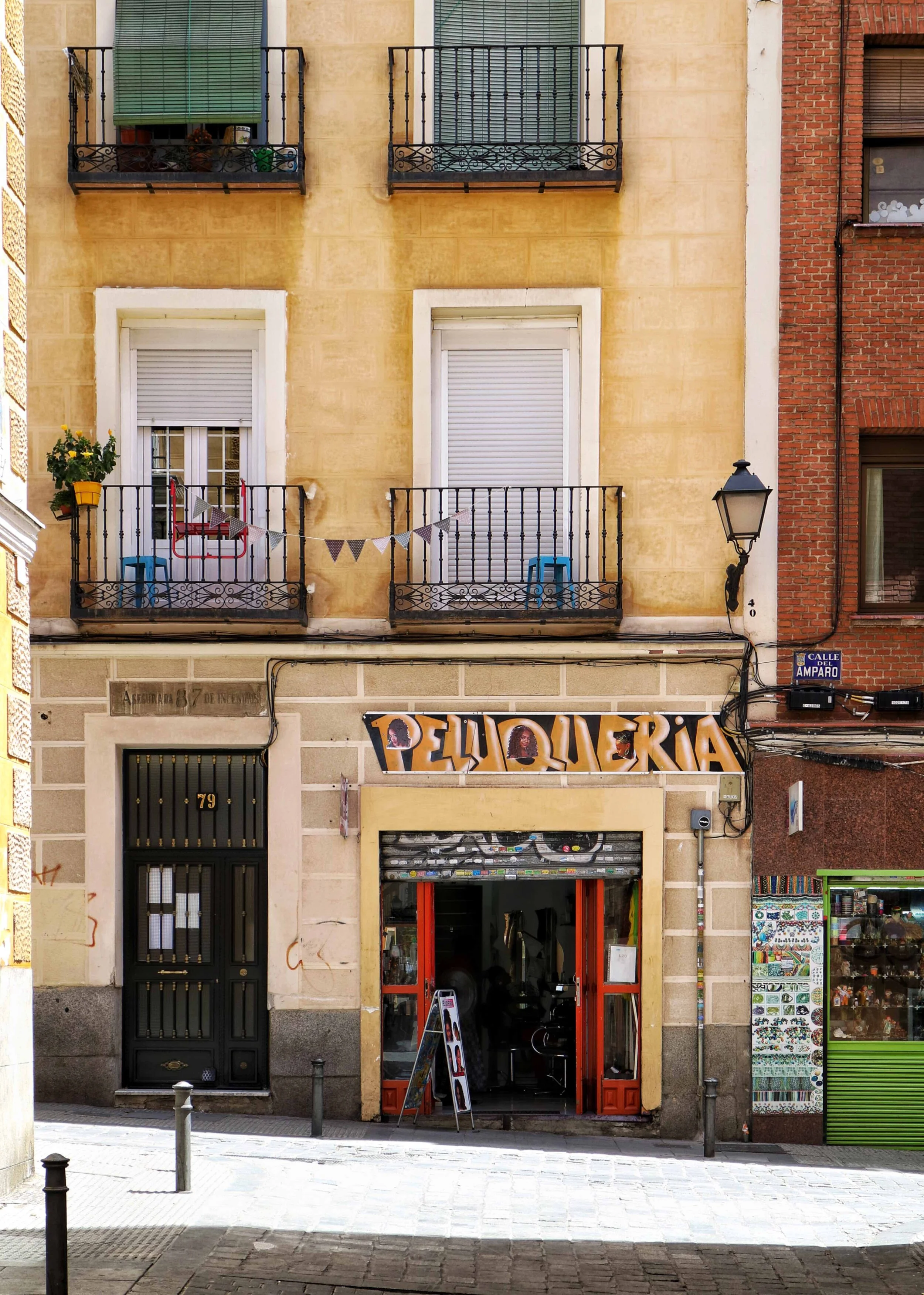 A quiet, charming street in Madrid.