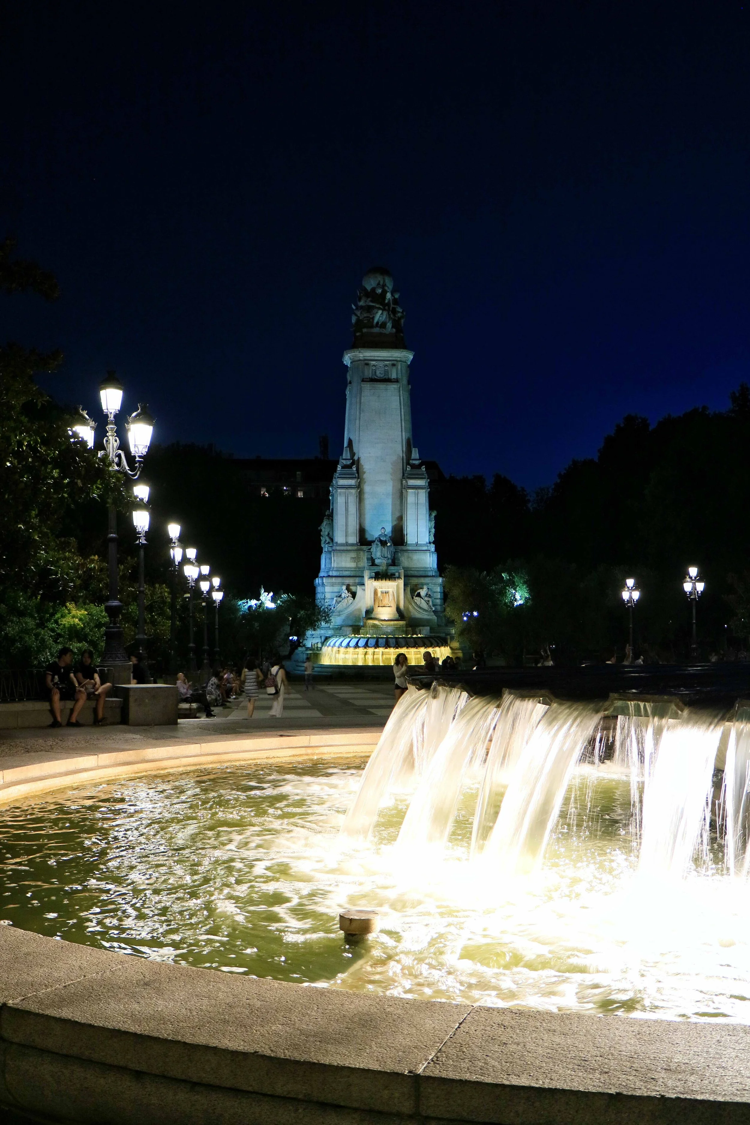A nice evening stroll through the Plaza de España.