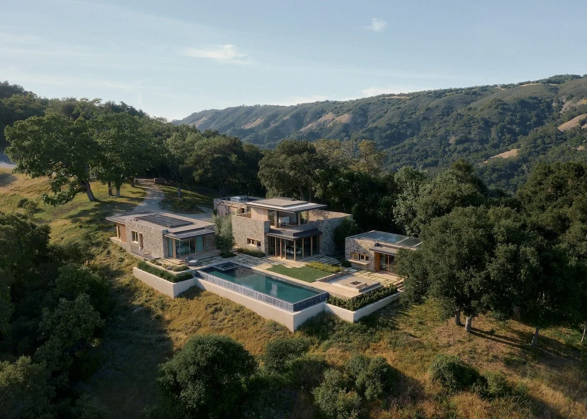 STONE VILLA || A dispersed pavilion plan shows how four smaller structures outperform one large home