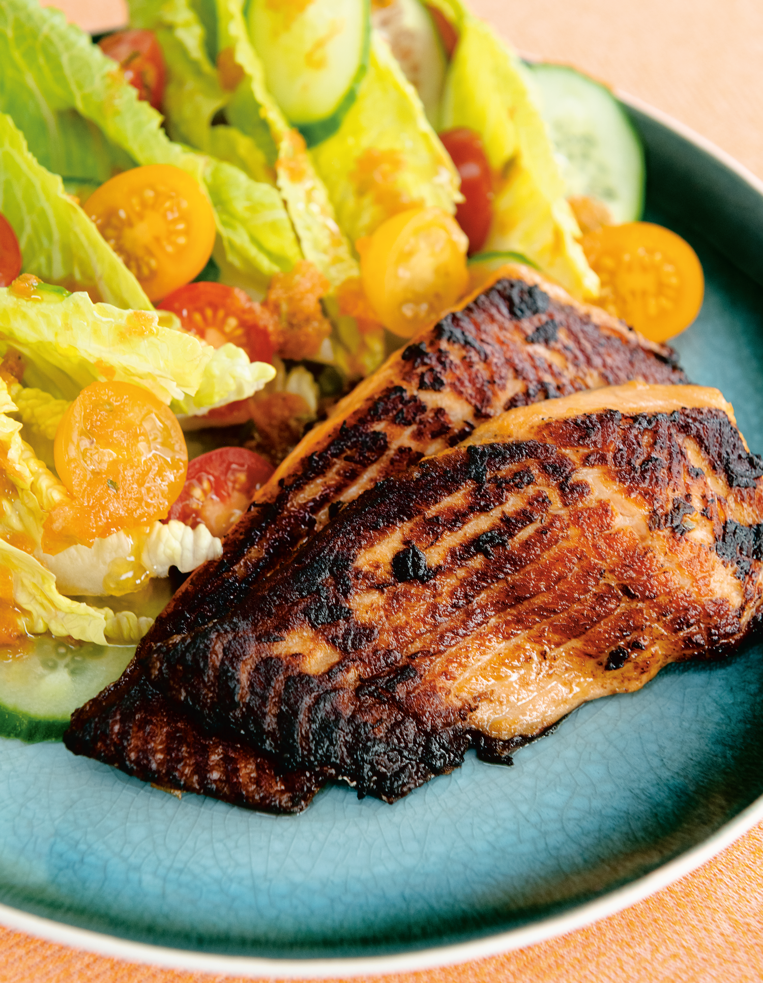 Seared Carrot Ginger Salmon || Mary Berg's One-Sauce Trick for a Protein-Packed Summer Plate