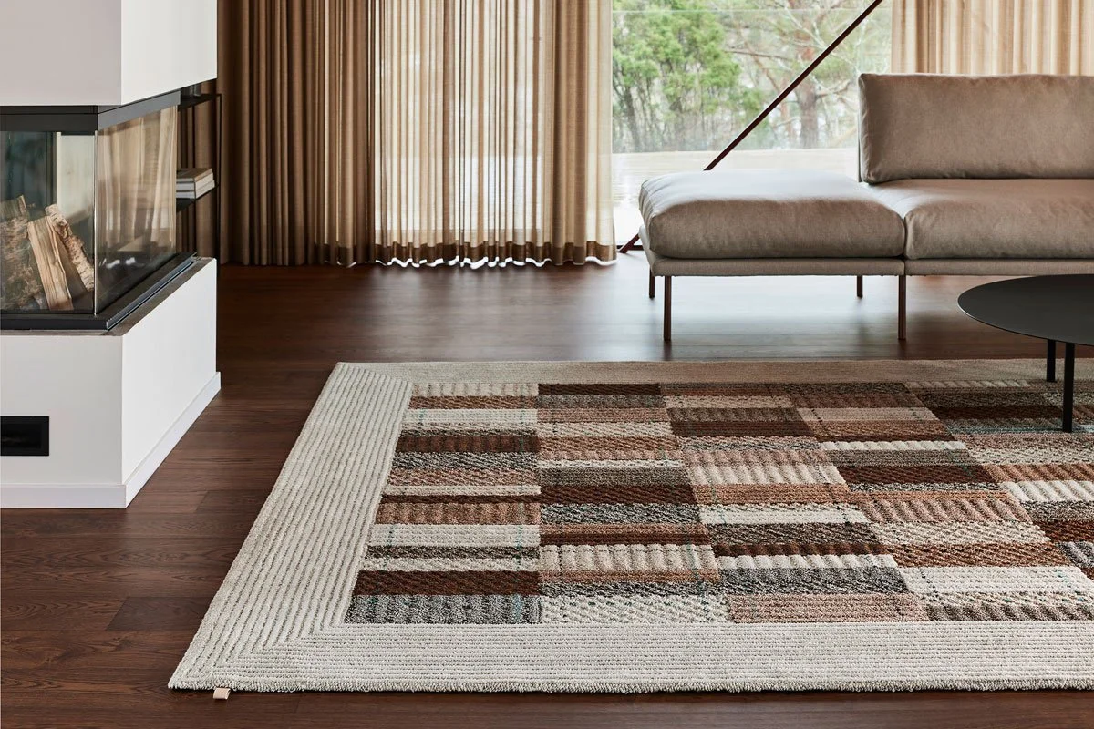 Kasthall Quilt Hand-tufted Rug Terracotta Sand