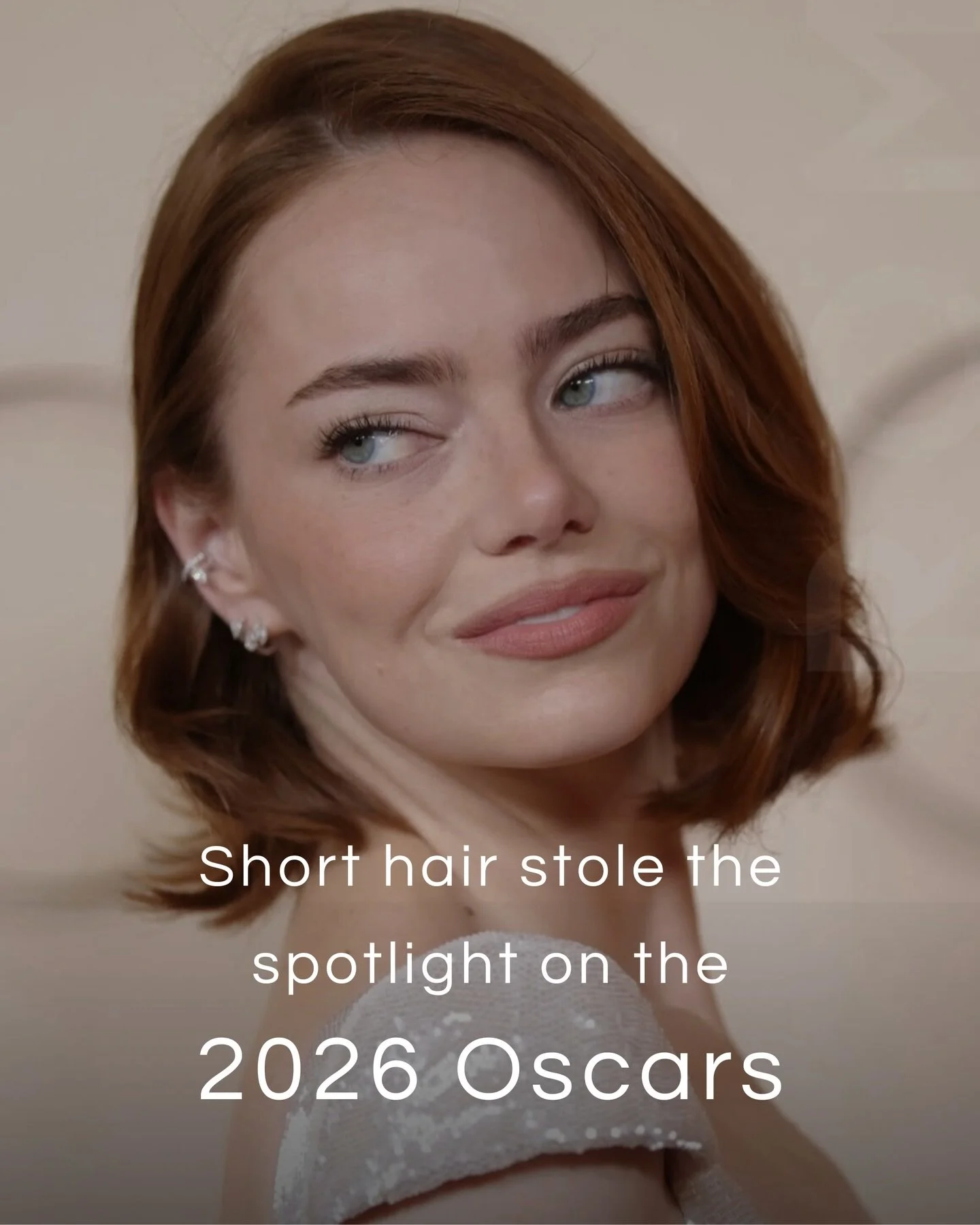 The 2026 Oscars made one thing clear:
short hair is having a moment.

Pixies, French bobs, and textured crops took over the red carpet

Thinking about going shorter?
Our stylists at Maria Bonita can create the perfect cut for your face shape and life