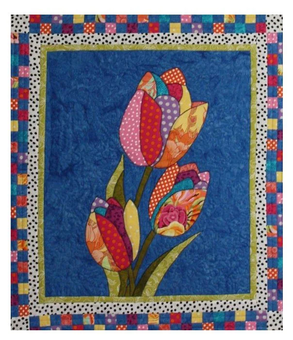 Spring Tulips, BJ Designs and Patterns, Applique Pattern, Quilt Pattern ...