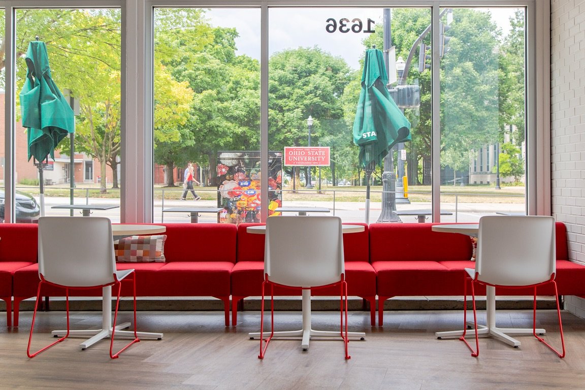 .
The Keenan Center for Entrepreneurship at The Ohio State University was described to us at one point as &ldquo;The Woody Hayes Athletic Center for student entrepreneurs.&rdquo; Multi-functional. Centrally located. Flooded with light and views of ca