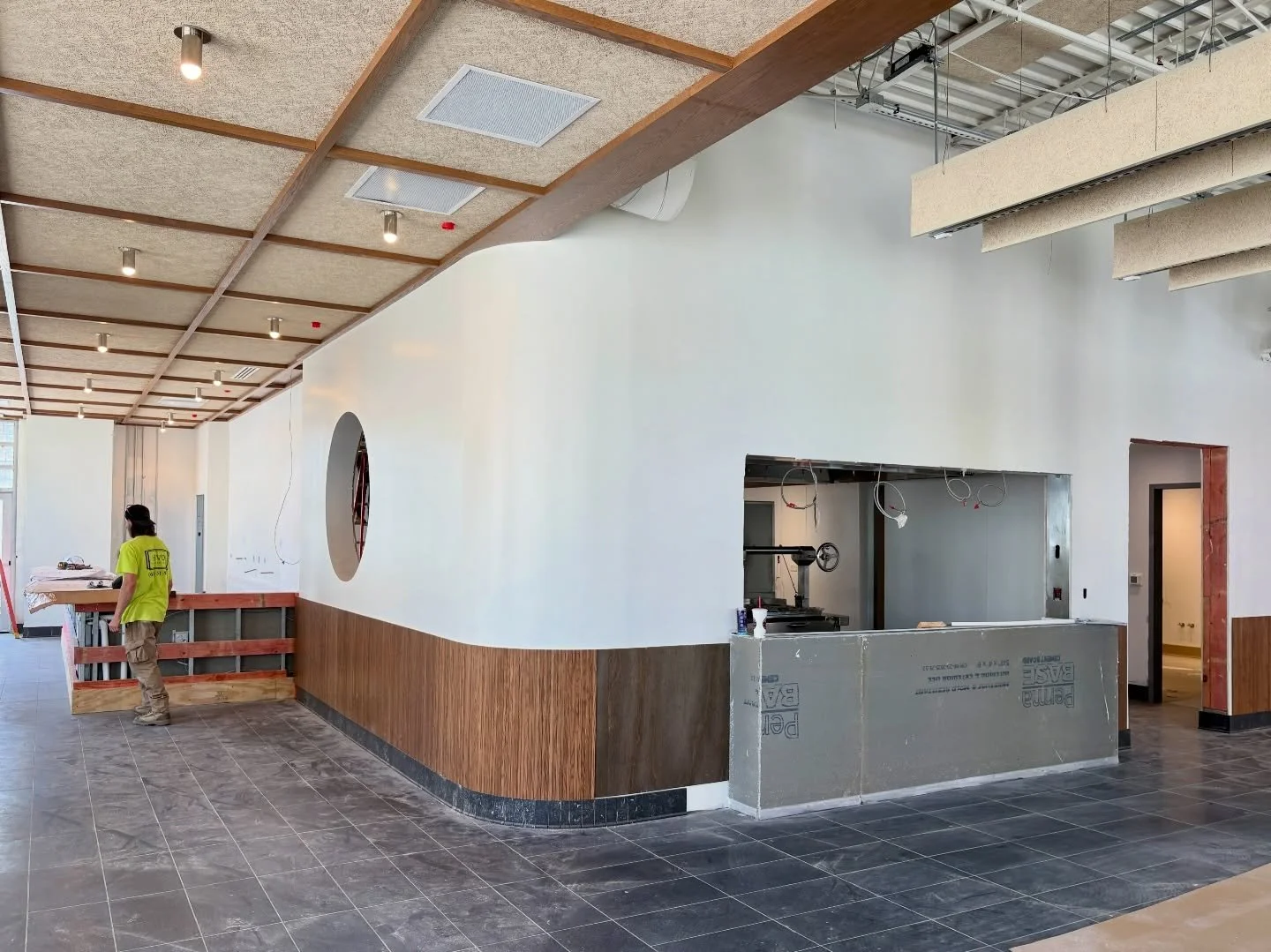 .
After months of unglamorous (but important) utility and mechanical work @theline_cbus is finally getting to the fun stuff. It won&rsquo;t be long now&hellip;

#gooddesignisgoodbusiness 
#hospitalitydesign #restaurantdesign #architecture