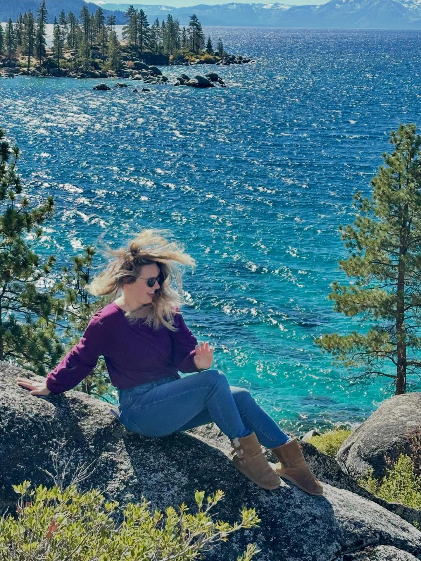 Love the wind in my hair and the mountain air 💙🌬️🏔️