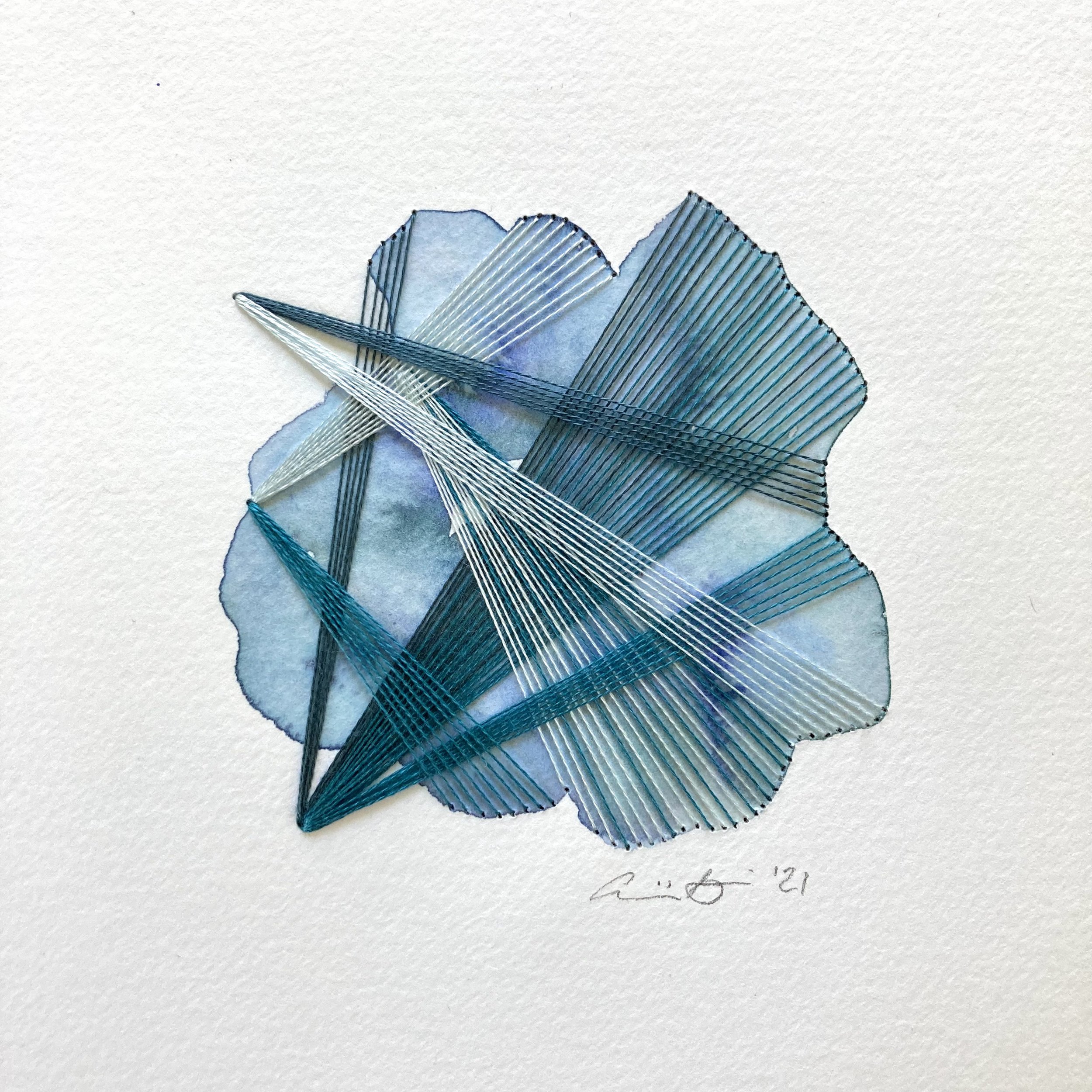 Watercolor and Embroidery in Oceanic