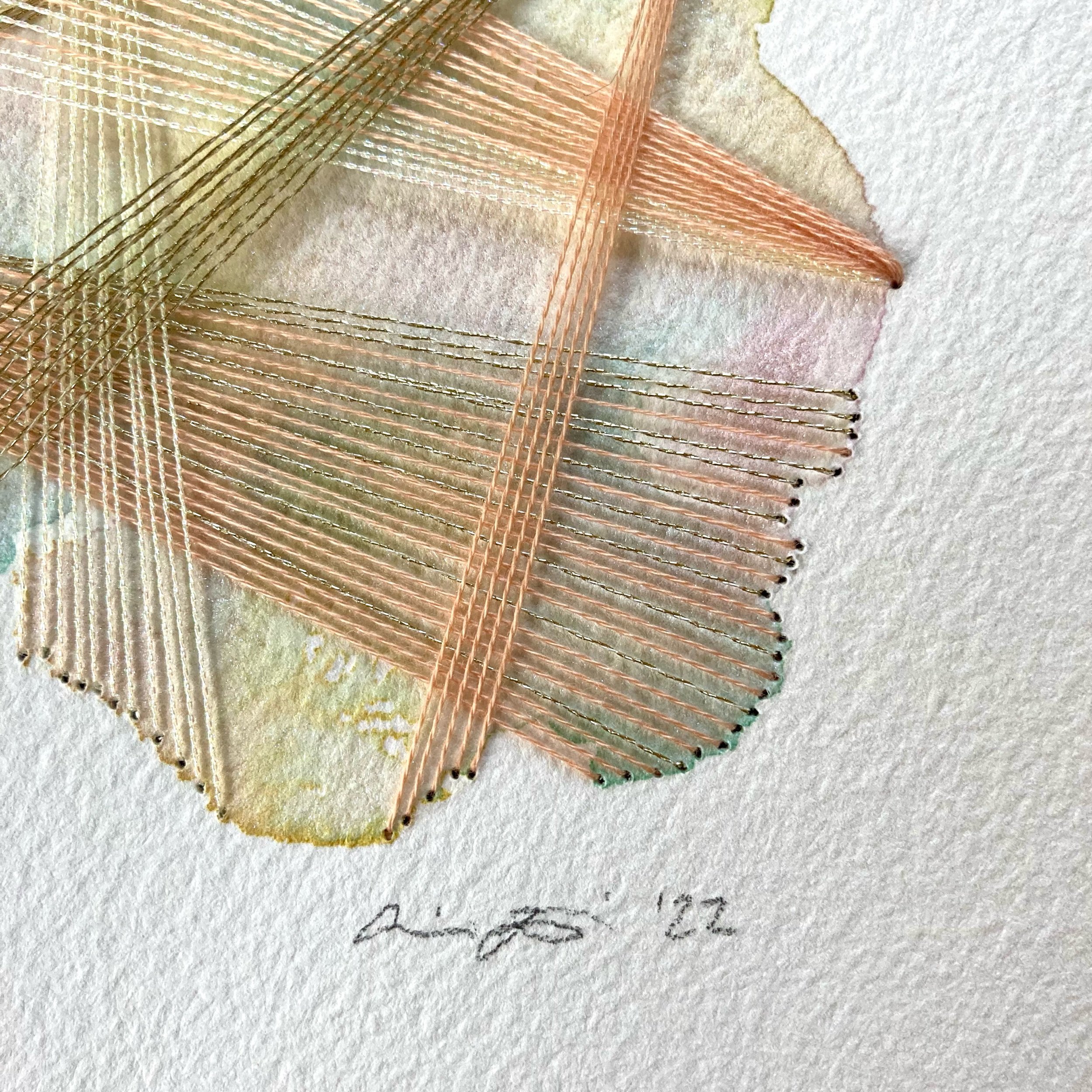 Watercolor and Embroidery in Baroque--detail 4