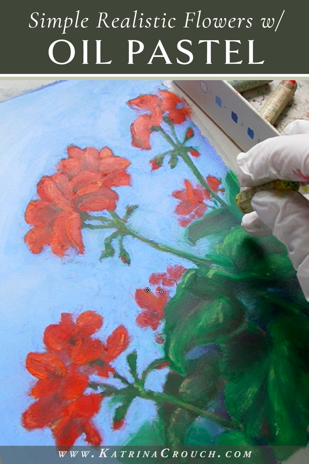 Oil Pastel Flower Drawing Tutorial Easy