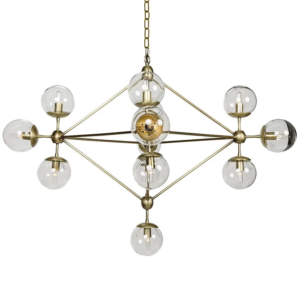 Antique Brass Pluto Chandelier