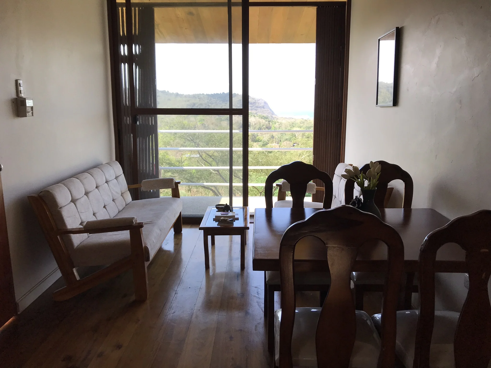 BALCONY VIEWS OF MOUNTAINS AND OCEAN