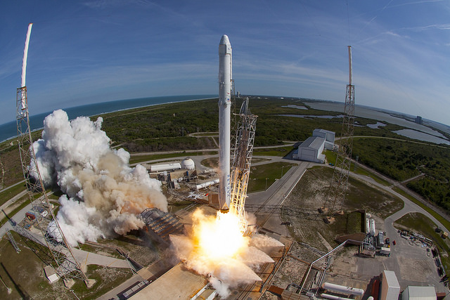  Dragon launches atop a Falcon 9 rocket. Photo Credit: SpaceX 