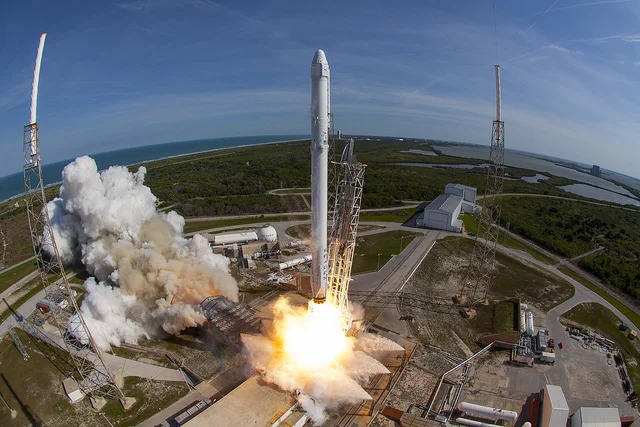 Dragon launches atop a Falcon 9 rocket. Photo Credit: SpaceX