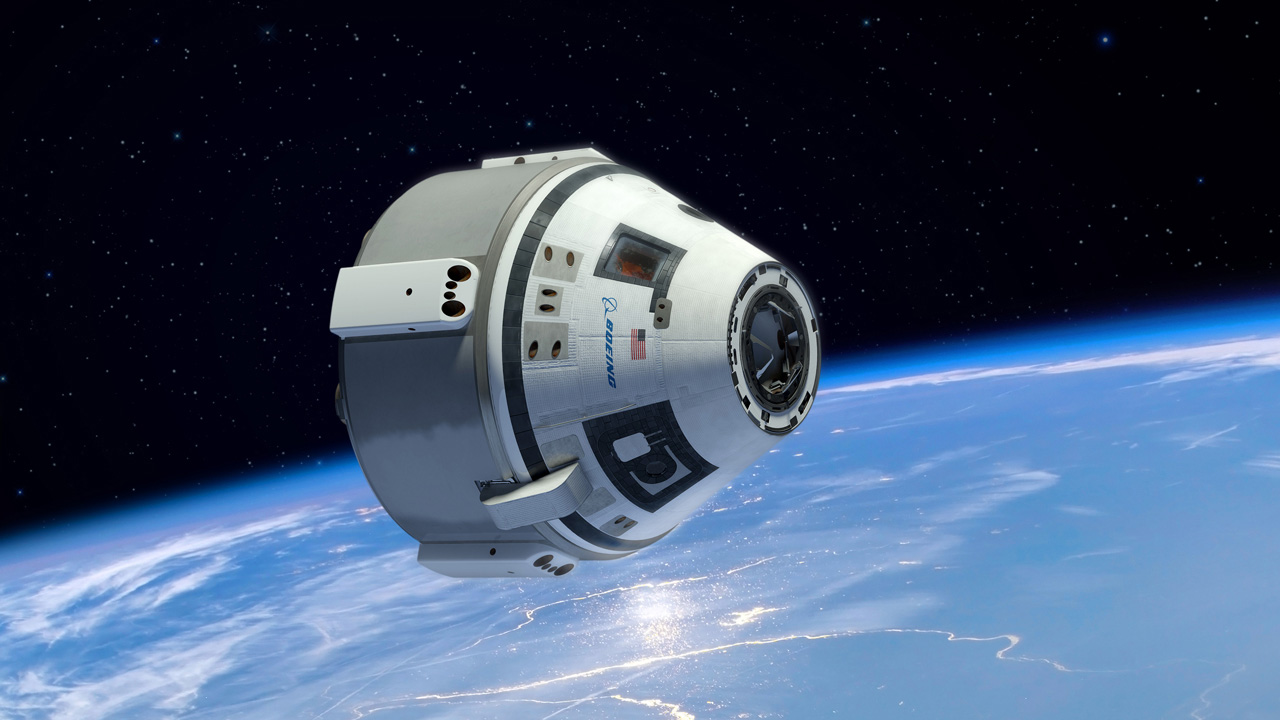  An artist's rendering of a CST-100 Starliner in space. Image Credit: Boeing 