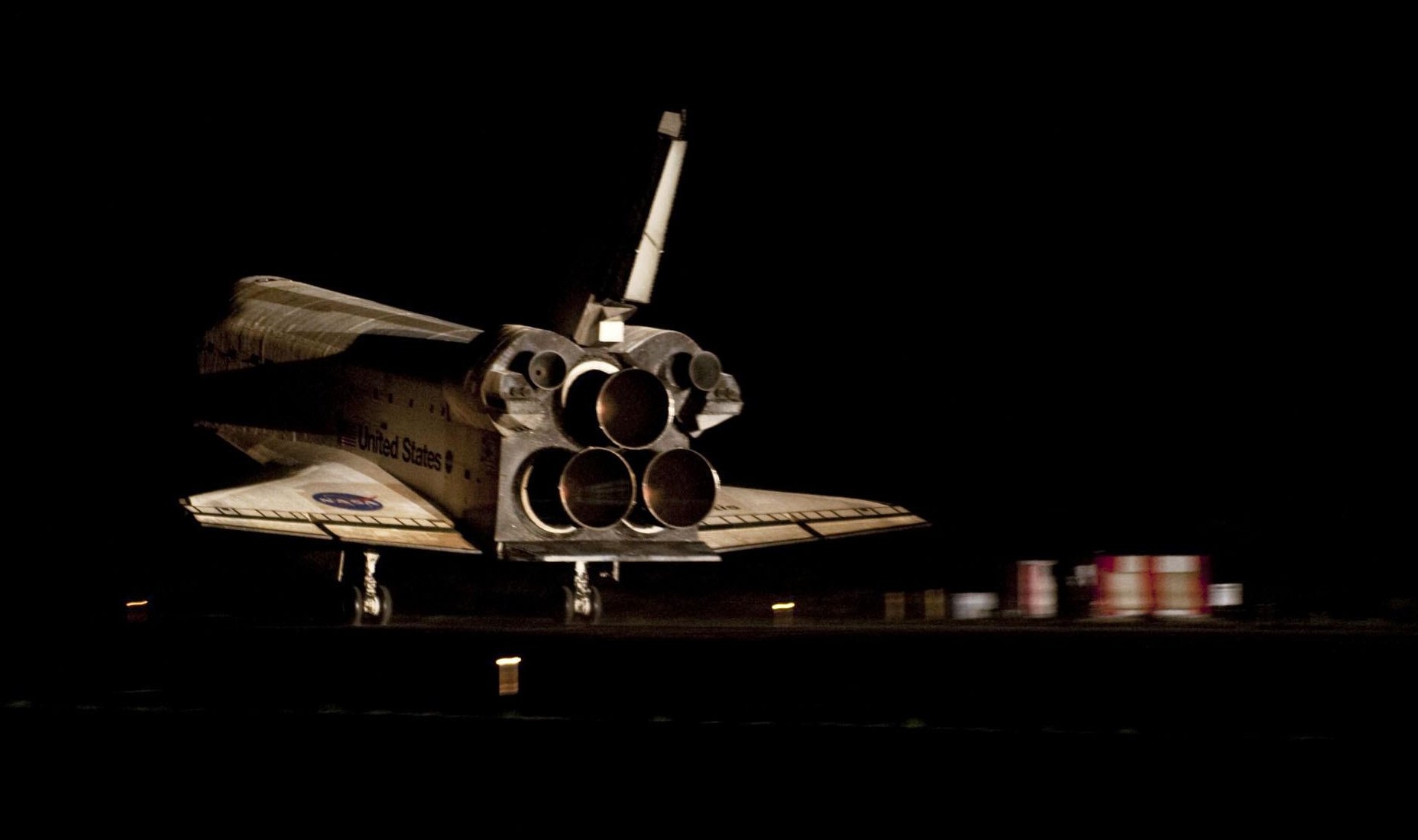 The final space shuttle, Atlantis , lands at the Kennedy Space Center's Shuttle Landing Facility in on July 21, 2011. Photo Credit: NASA