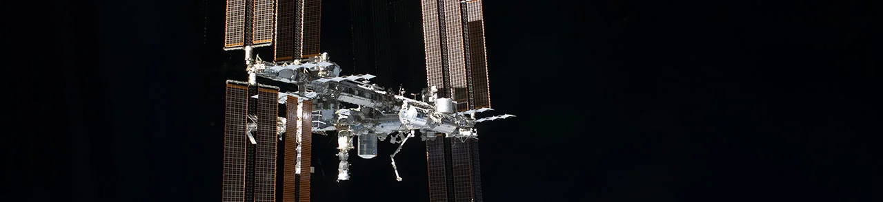 The International Space Station as seen by the departing crew of the space shuttle Atlantis during the final mission of the program, STS-135. Photo Credit: NASA