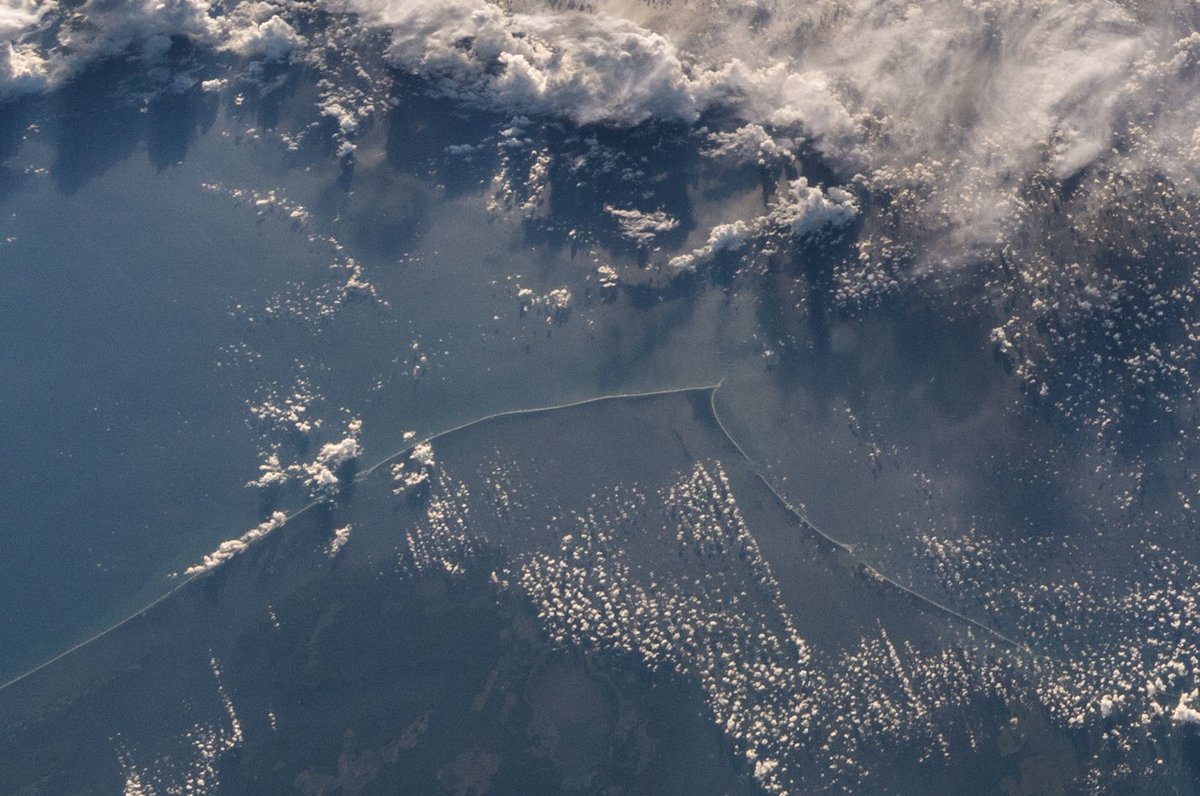  A close-up portion of the preview photo showing just how close Florence is to the East Coast. “This is why the big picture matters, and listening to the official evacuation orders,” Gerst Tweeted. “Please stay safe down there!” Credit: Alexander Ger