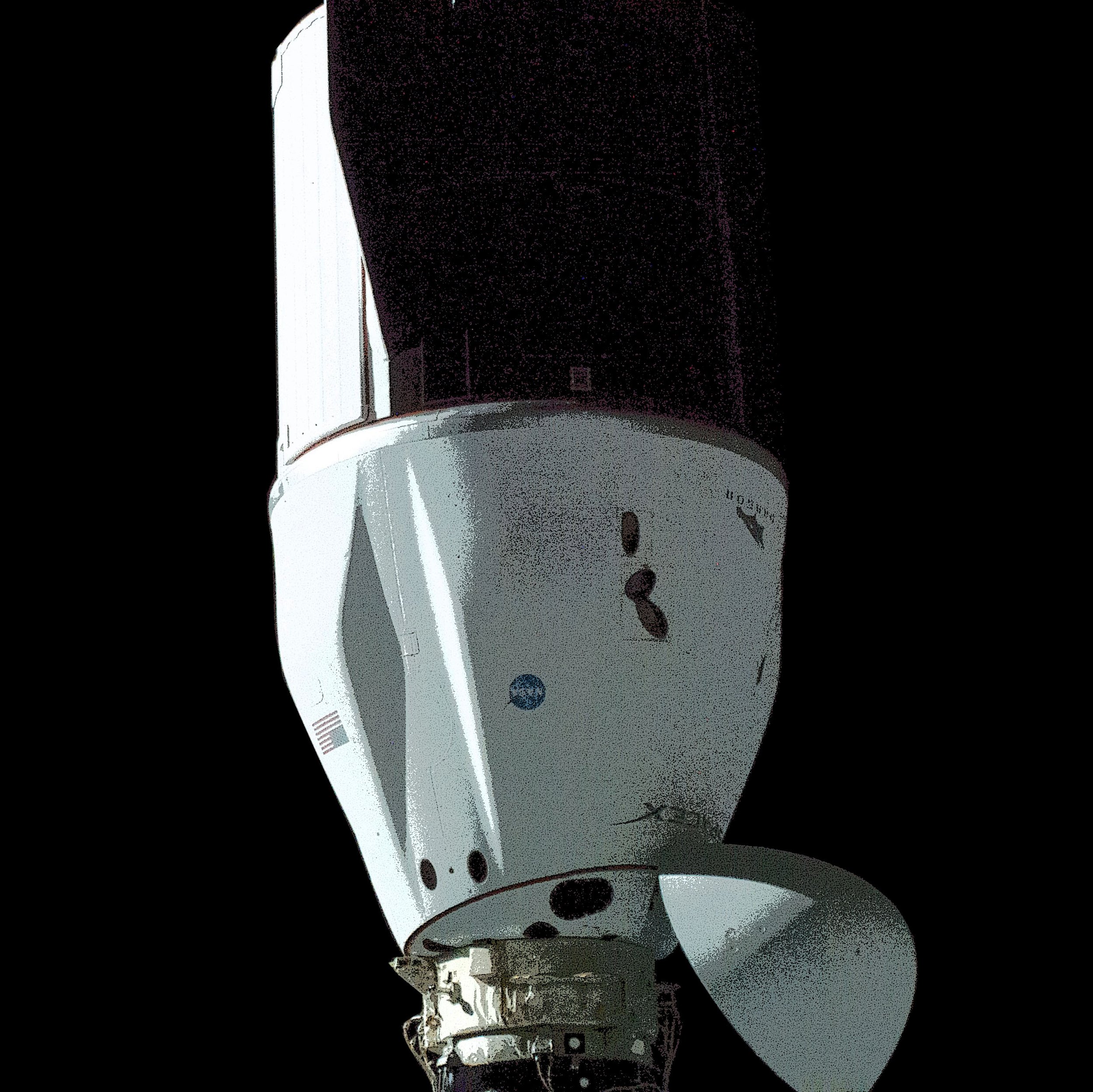 CRS-25 Dragon docking