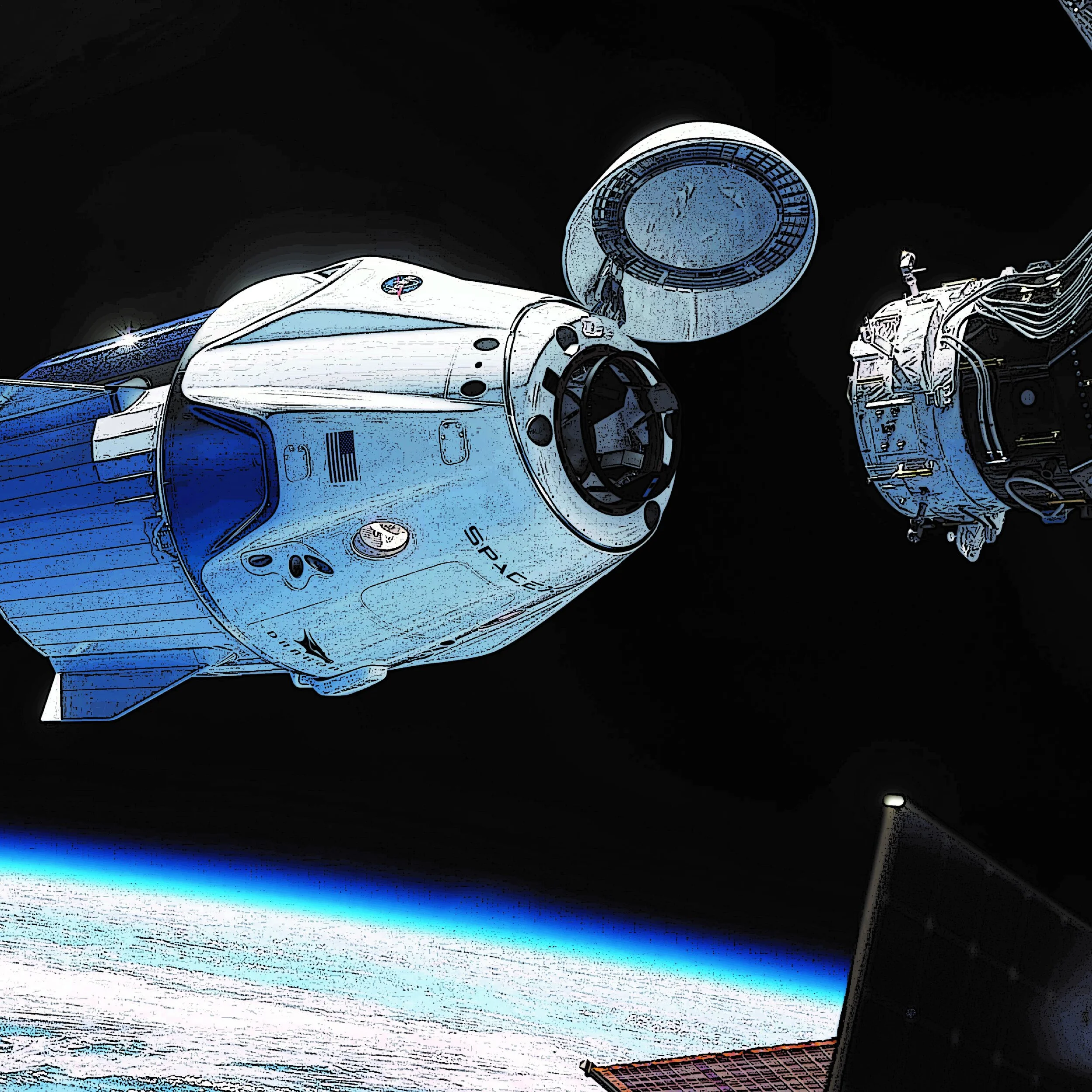 Crew-6 Dragon docking