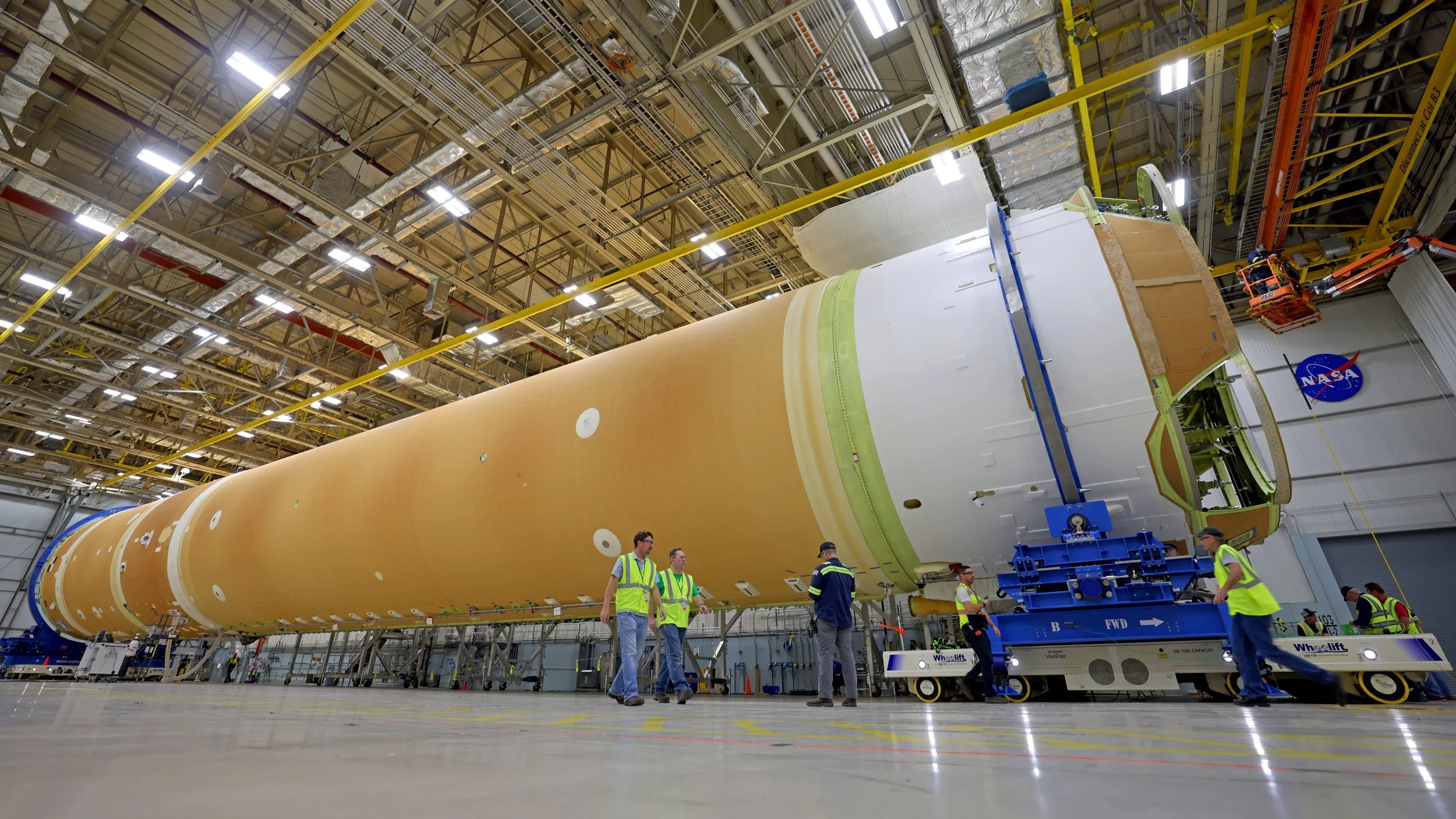 Artemis 2 Space Launch System core stage nearly finished